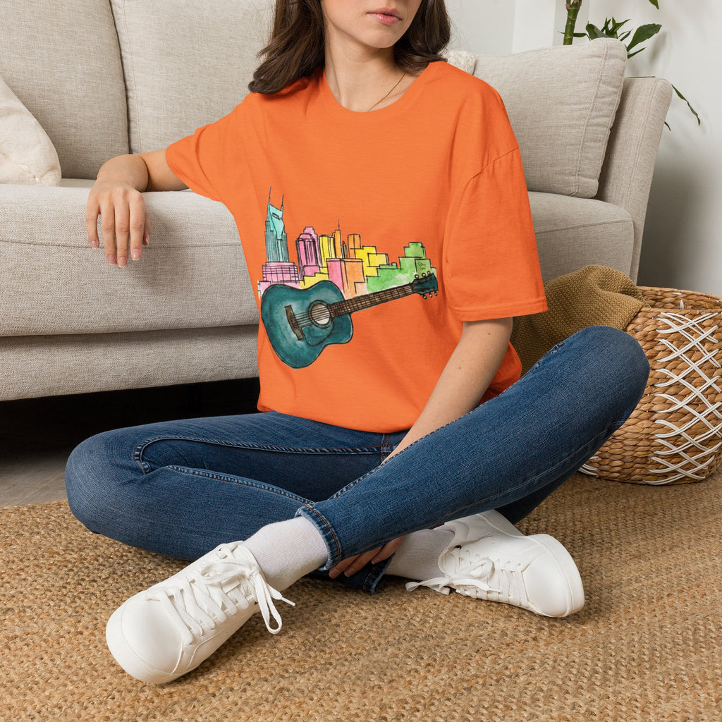 Watercolor MusicCityscape UnisexTee