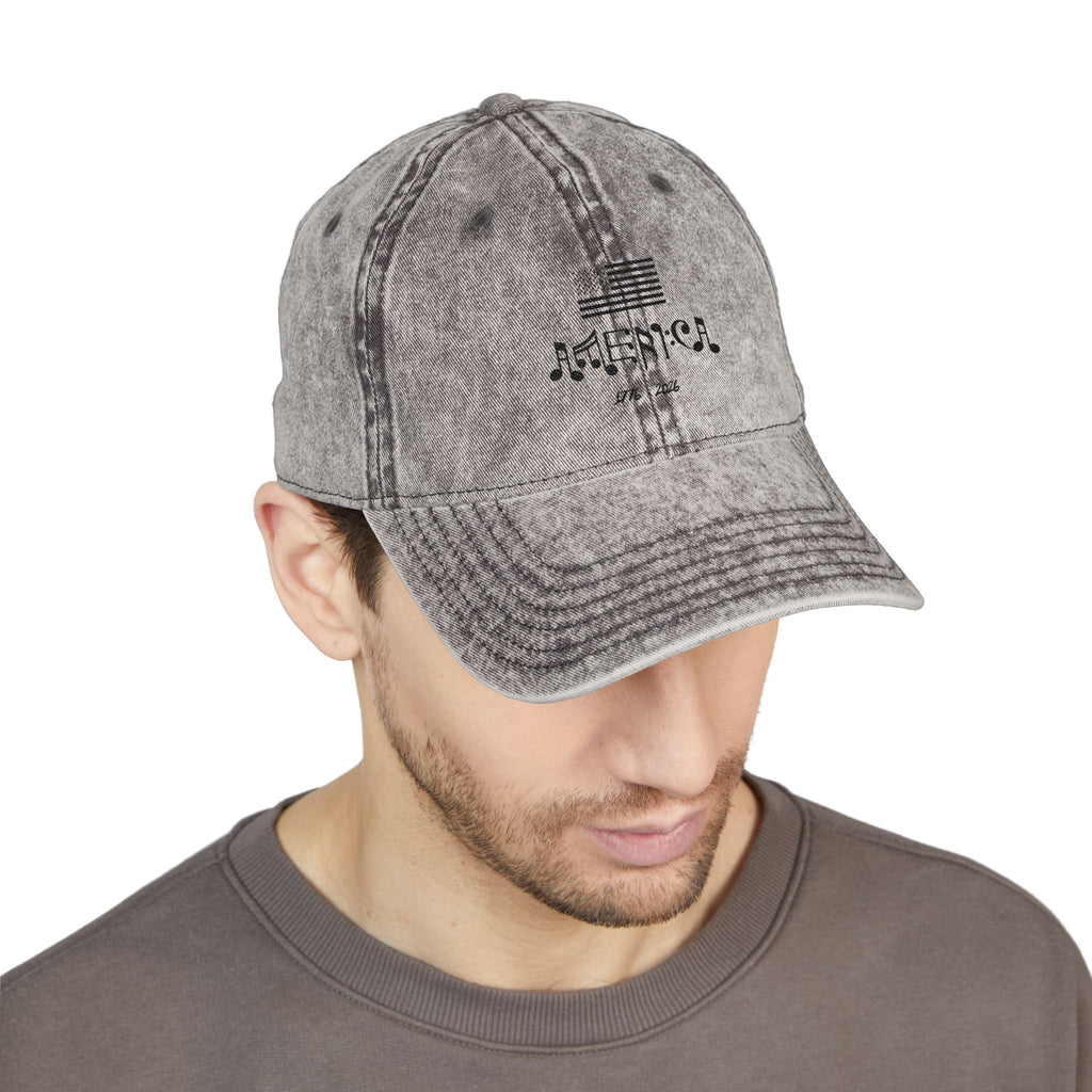Vintage Embroidered ‘America’ Distressed Cap