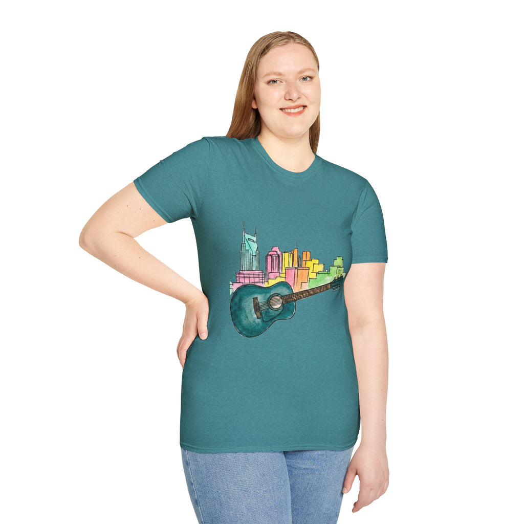 Watercolor MusicCityscape UnisexTee