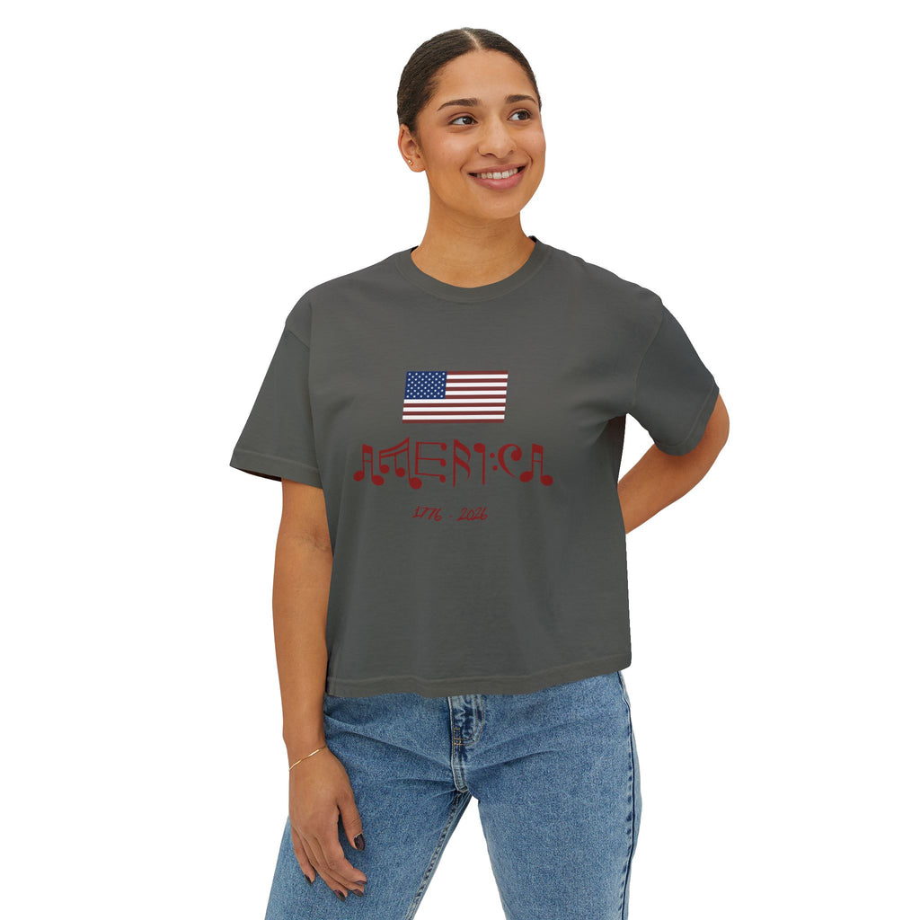 "Classic American Cadence" Boxy Ladies Tee