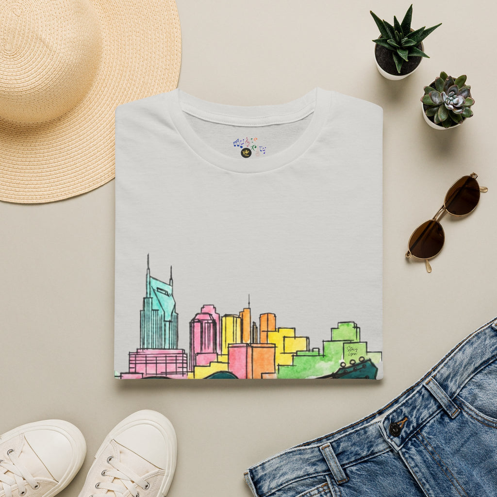 Watercolor MusicCityscape UnisexTee