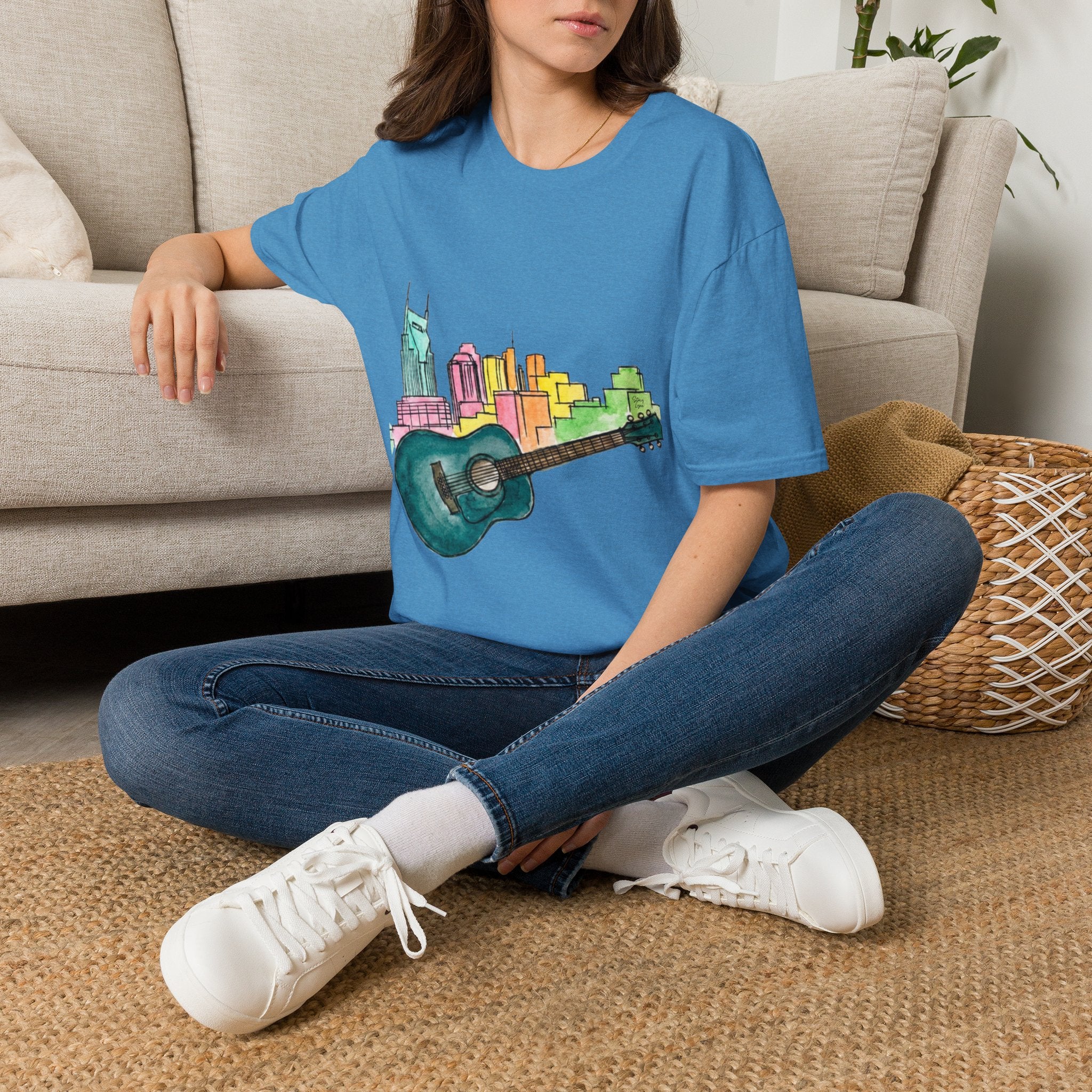 Watercolor MusicCityscape UnisexTee