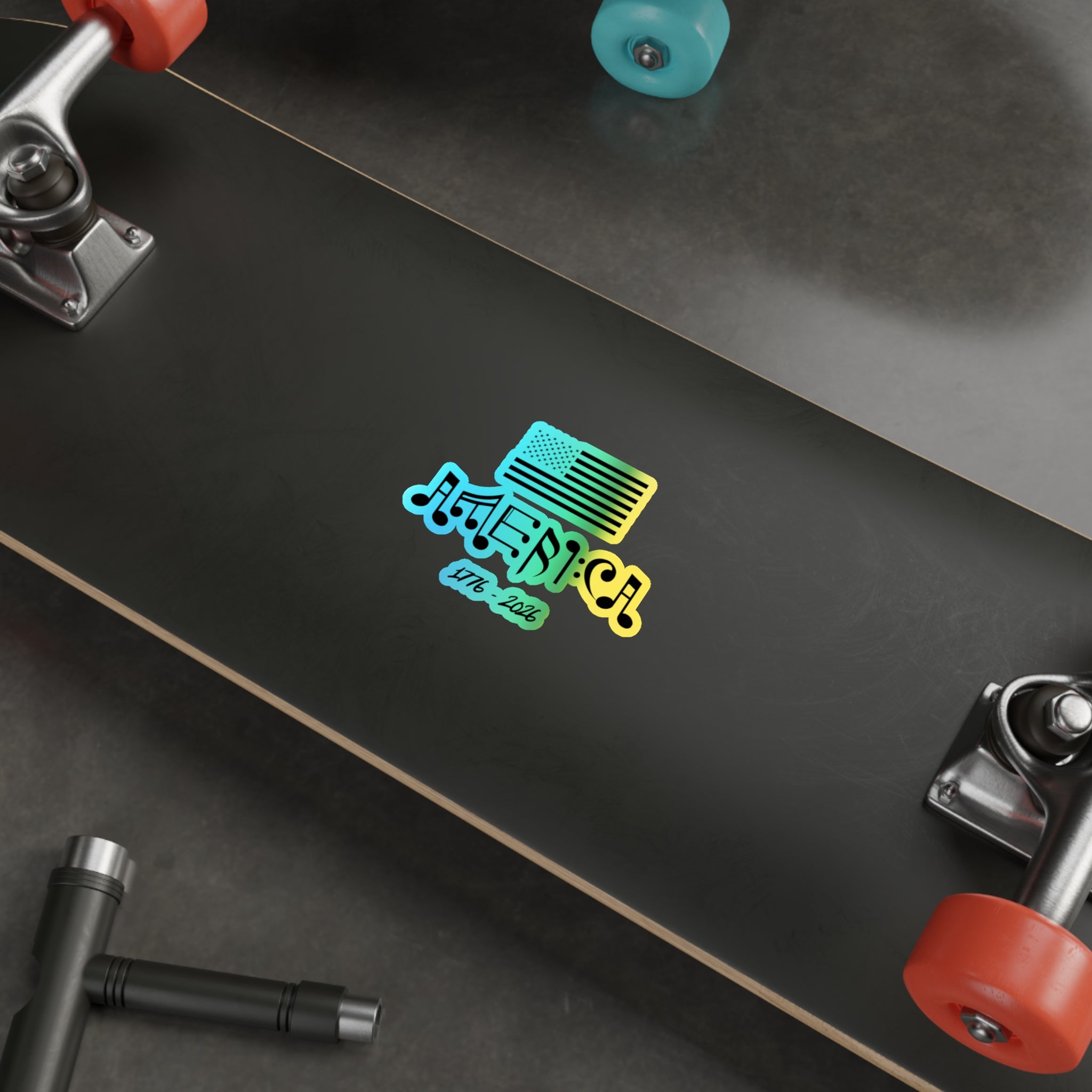 "American Pride & Harmony" Holographic Sticker