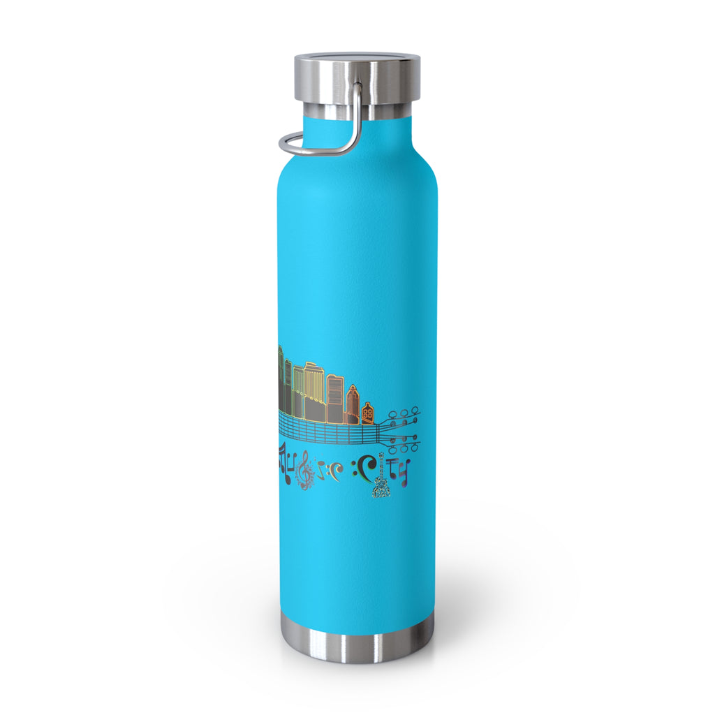 Artistic Music City Skyline Guitar Vacuum-Insulated Bottle