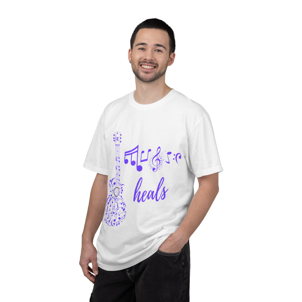 "Music Heals" Graphic Tee - Purple