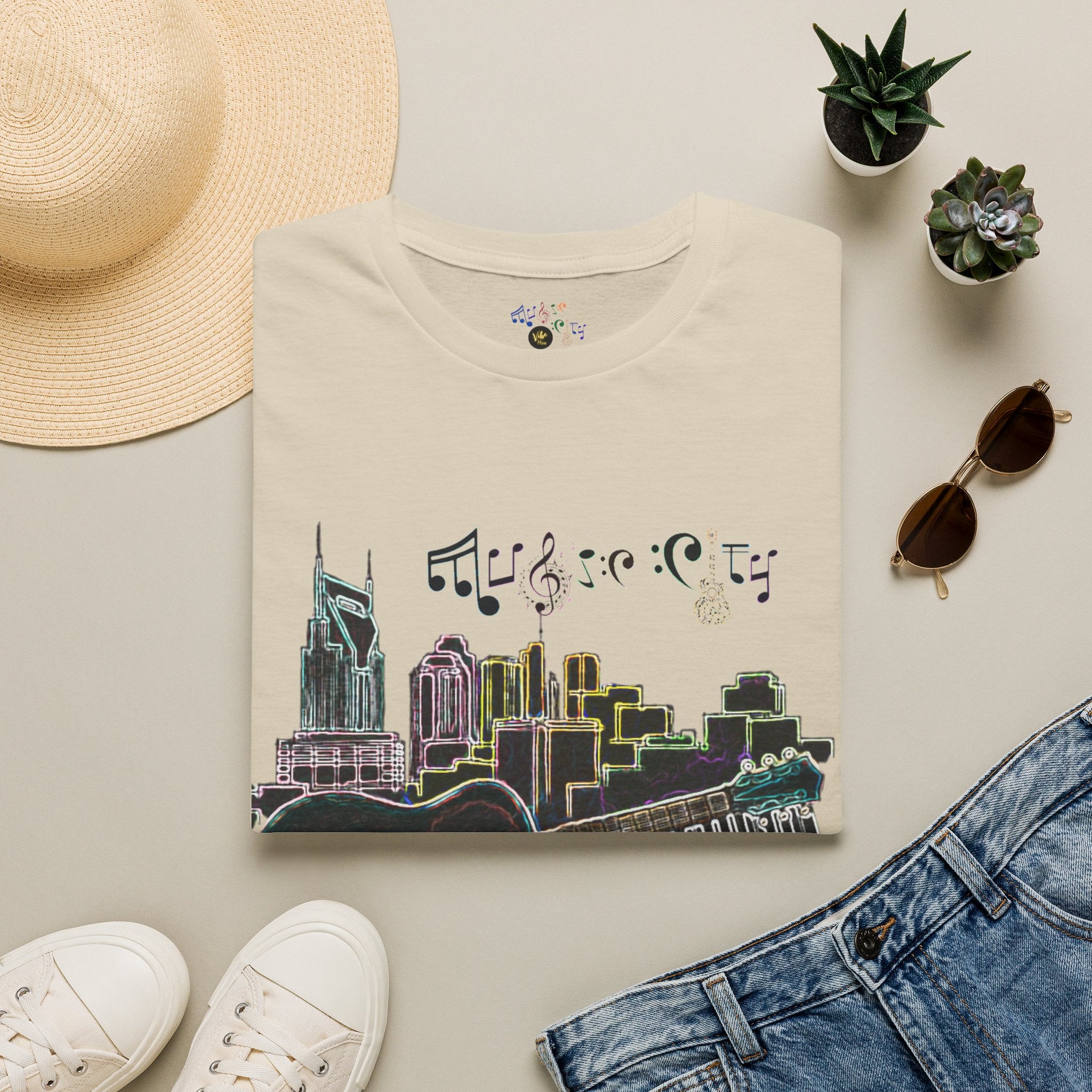 "Music City© Vibe" Unisex Double-Sided Tee