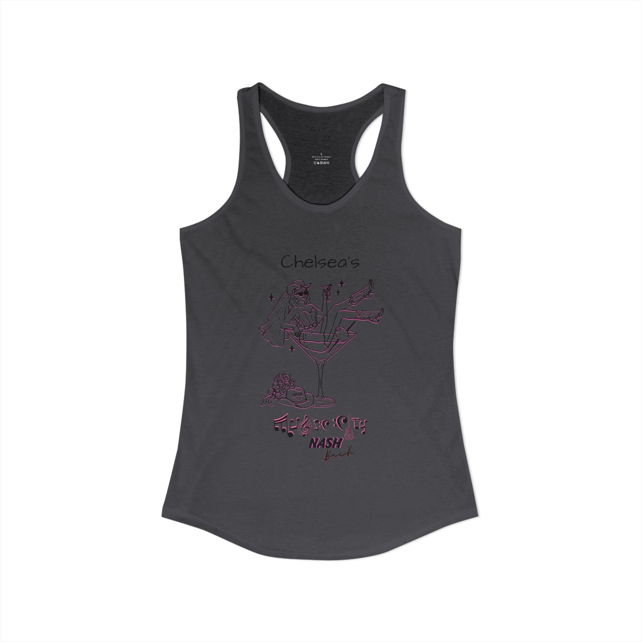 Personalized "Music City Bride Tribe Nash Bach" Racerback Tank - Bachelorette Weekend Wear