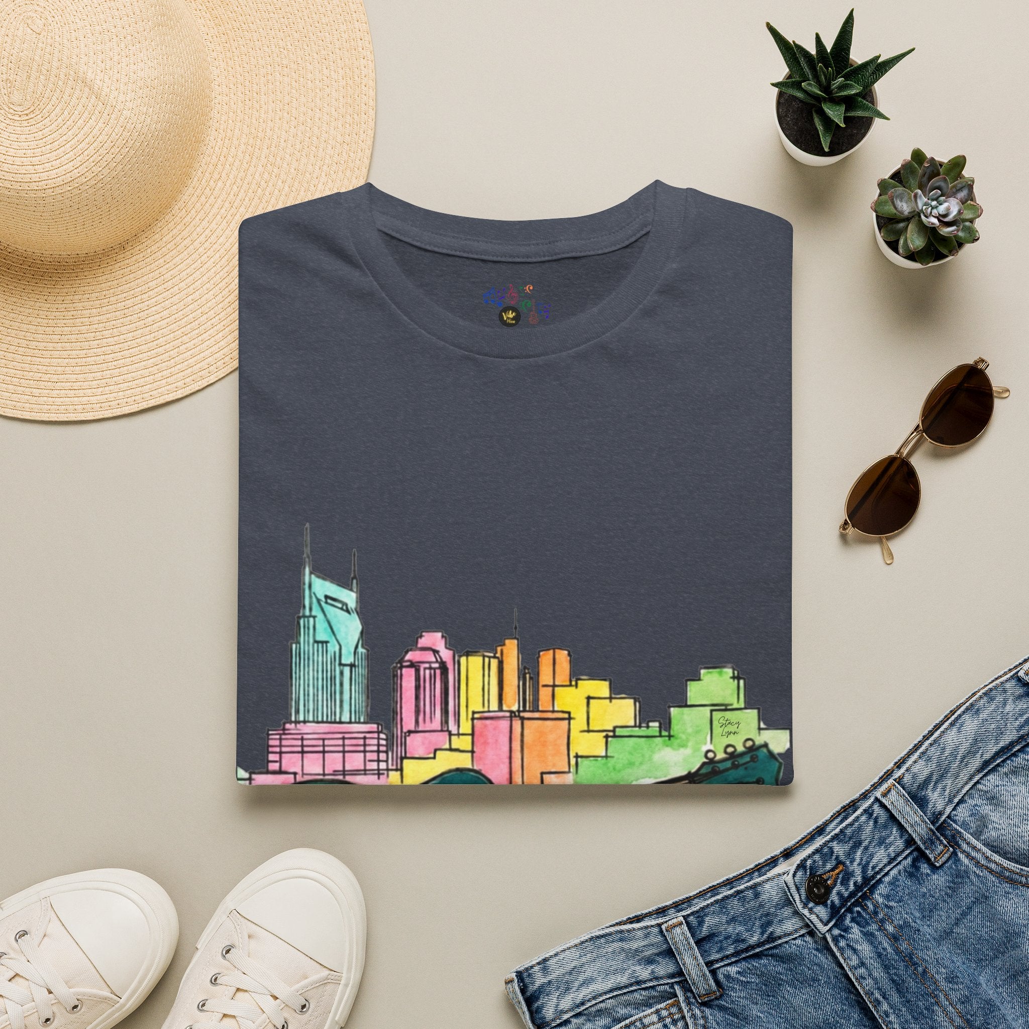 Watercolor MusicCityscape UnisexTee