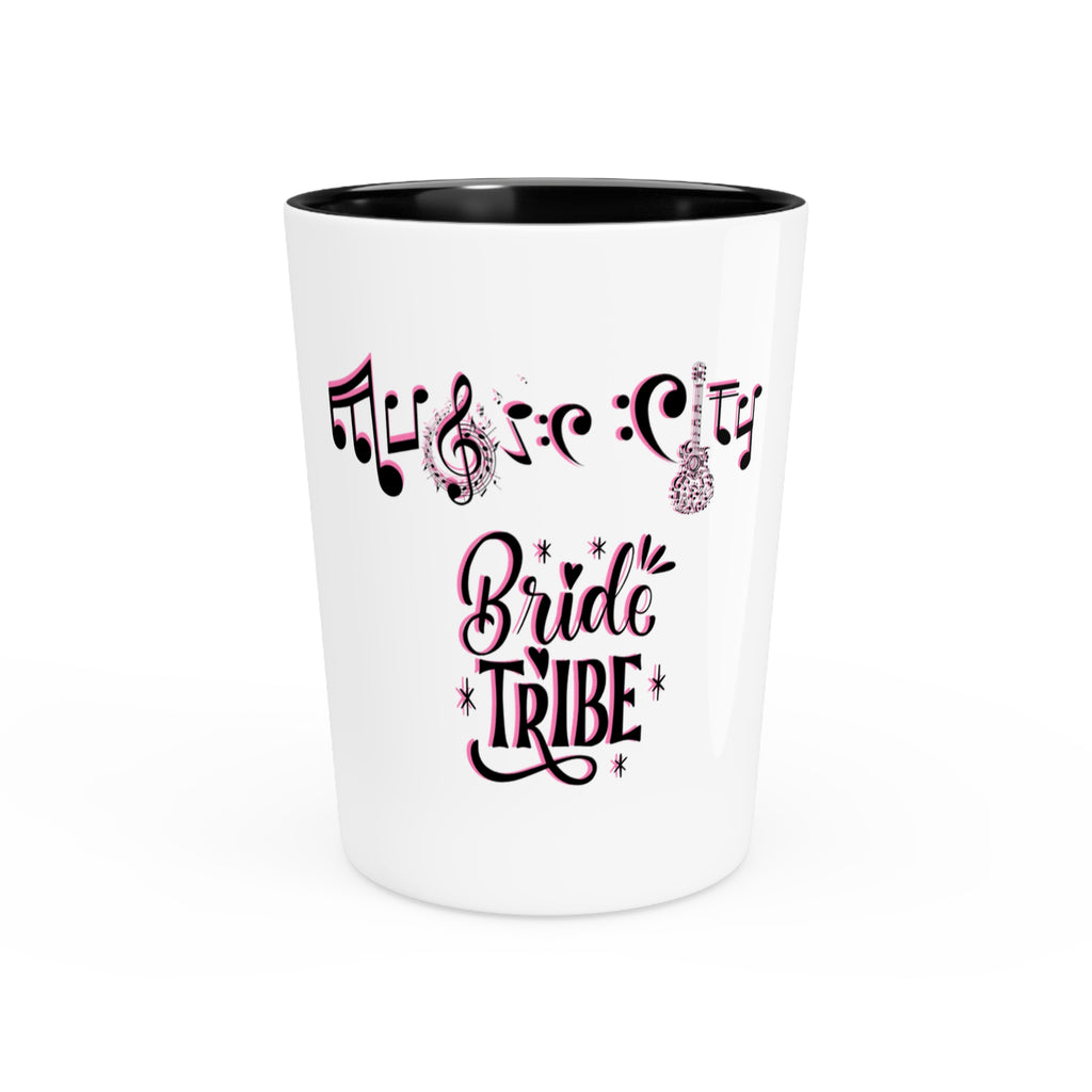 "Music City© Bride Tribe" Ceramic Shot Glass - Bachelorette Party Keepsake