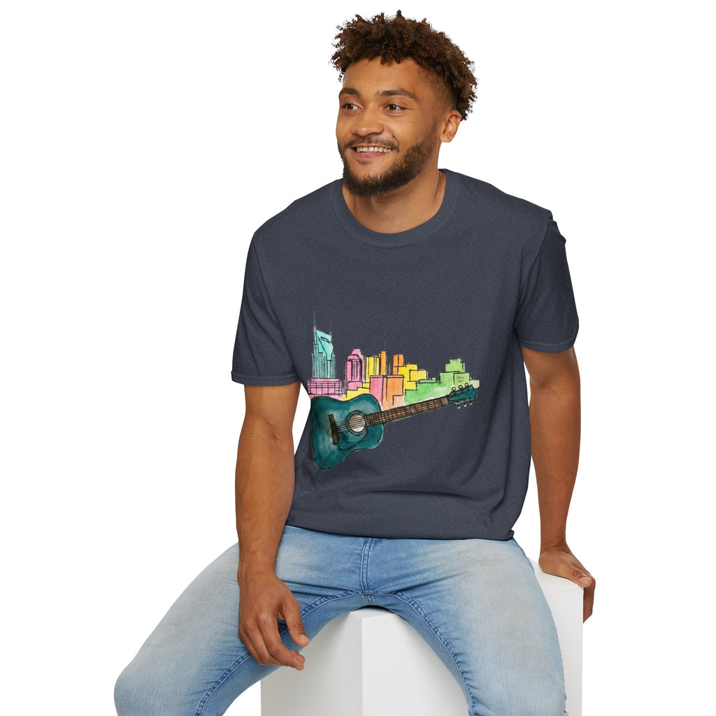 Watercolor MusicCityscape UnisexTee