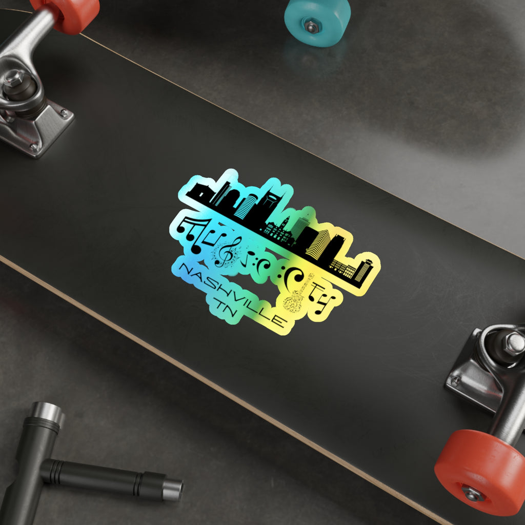 "Music City©" Skyline Holographic Sticker