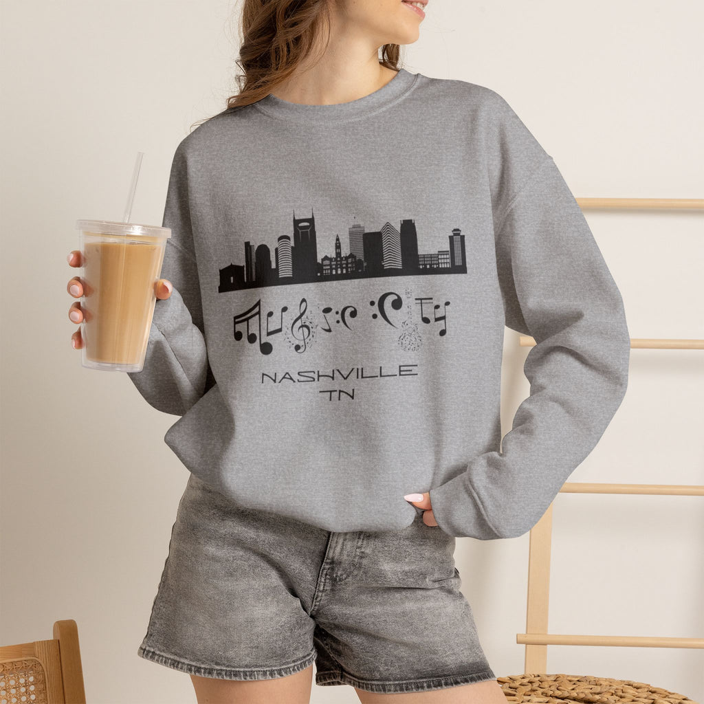 "Music City© Skyline" Embroidered Sweatshirt