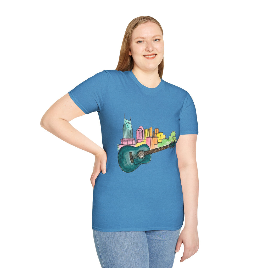 Watercolor MusicCityscape UnisexTee