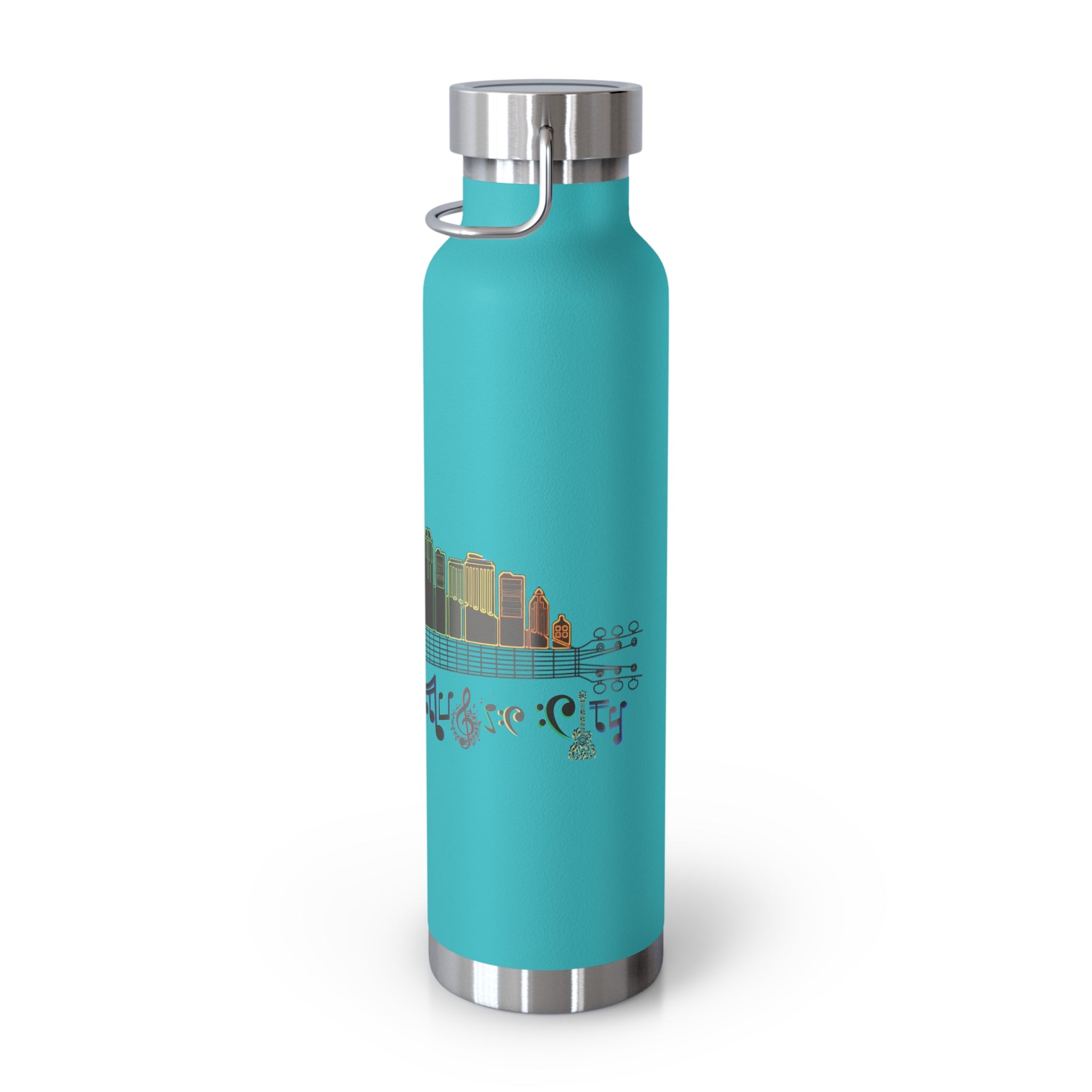 Artistic Music City Skyline Guitar Vacuum-Insulated Bottle