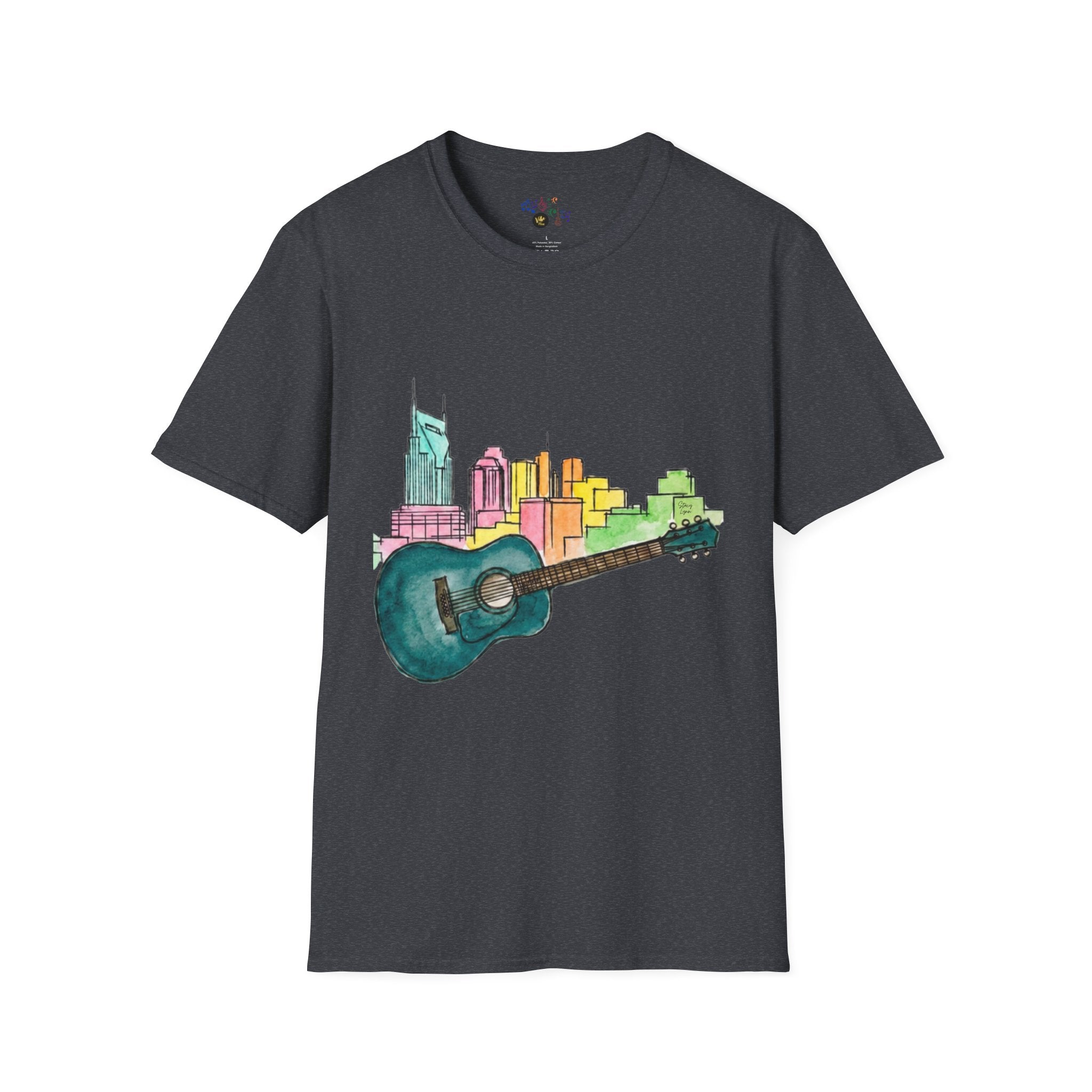 Watercolor MusicCityscape UnisexTee
