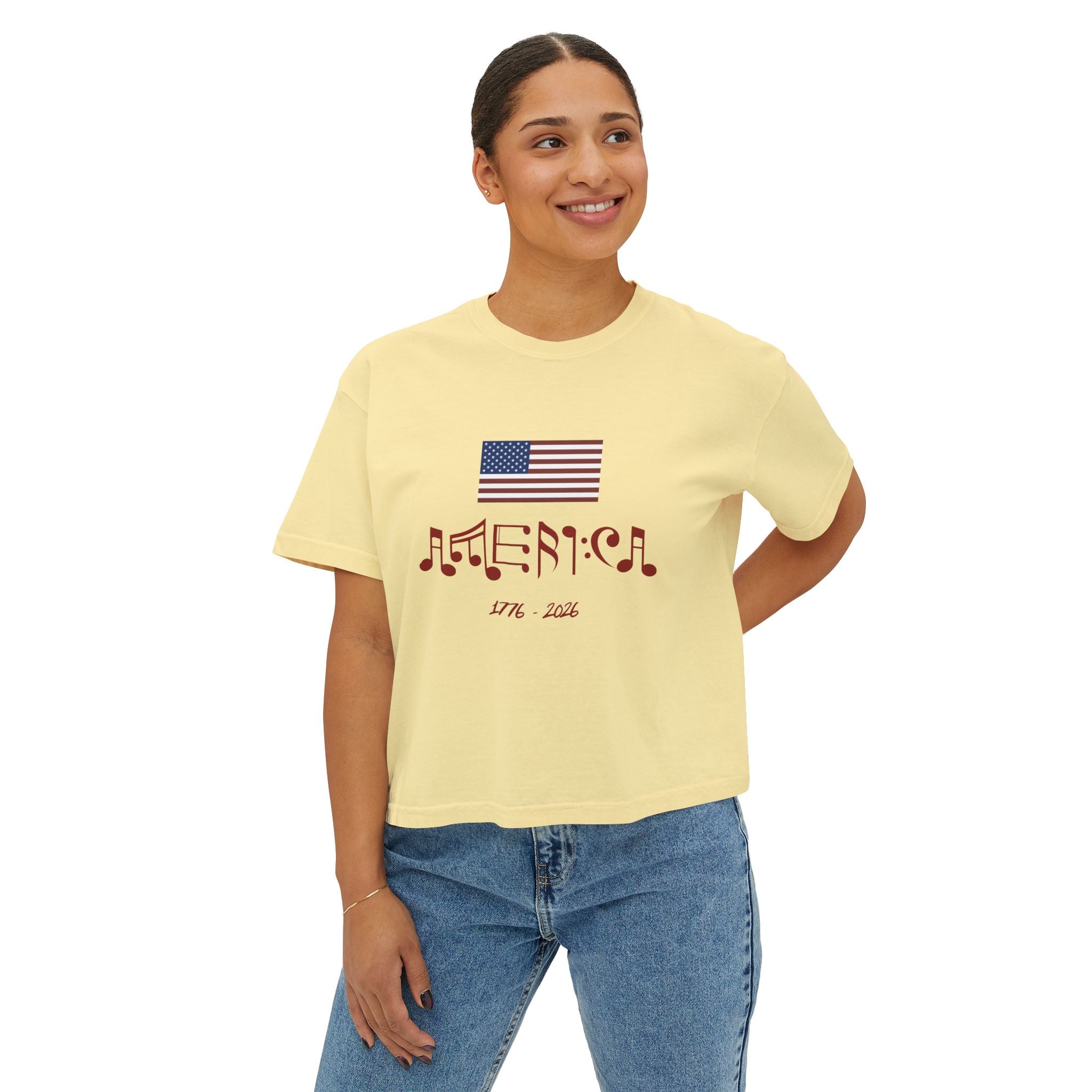 "Classic American Cadence" Boxy Ladies Tee