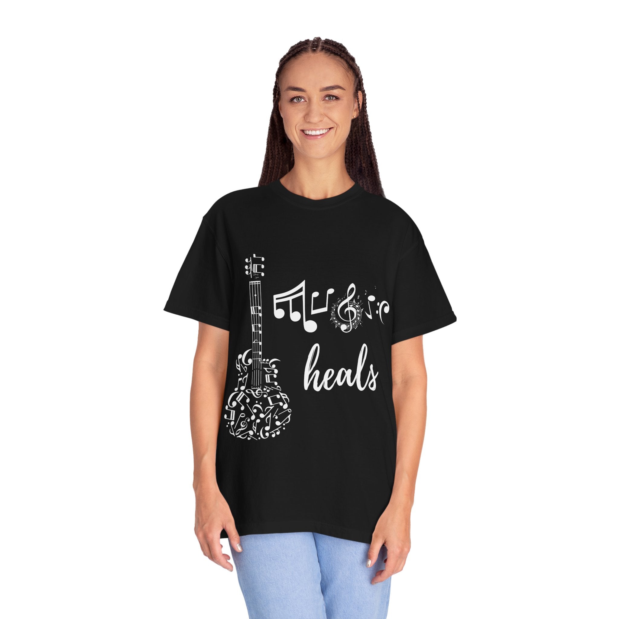 "Music Heals" Graphic Tee - White