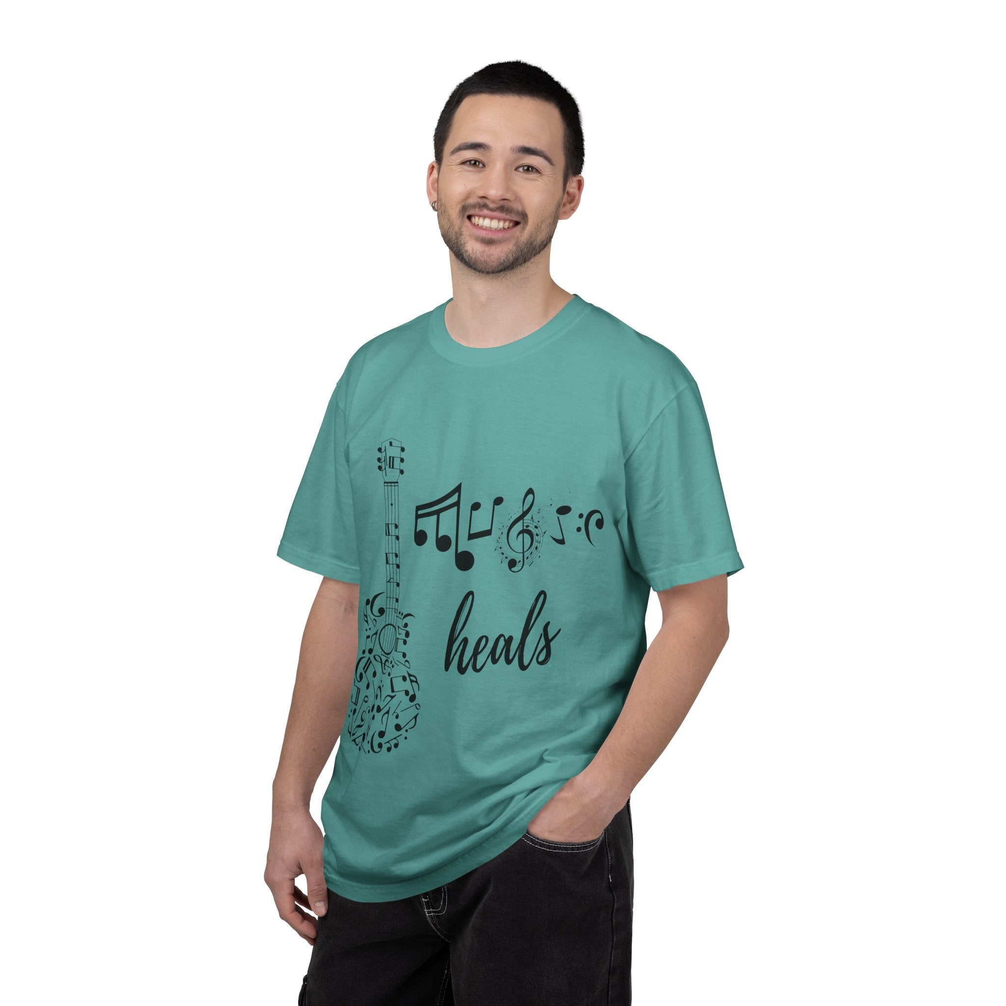 "Music Heals" Graphic Tee - Black