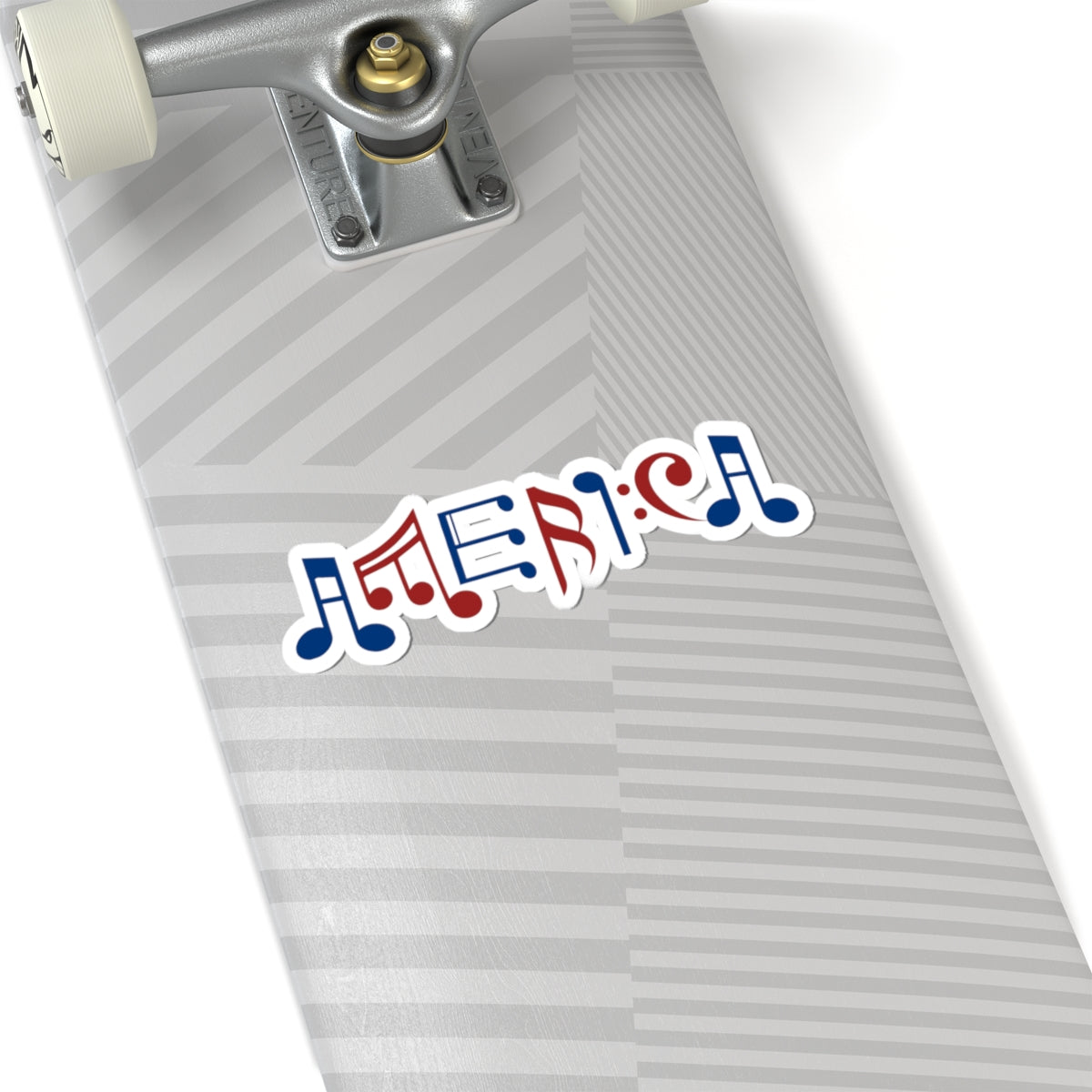 "America" Musical Notes Kiss-Cut Sticker