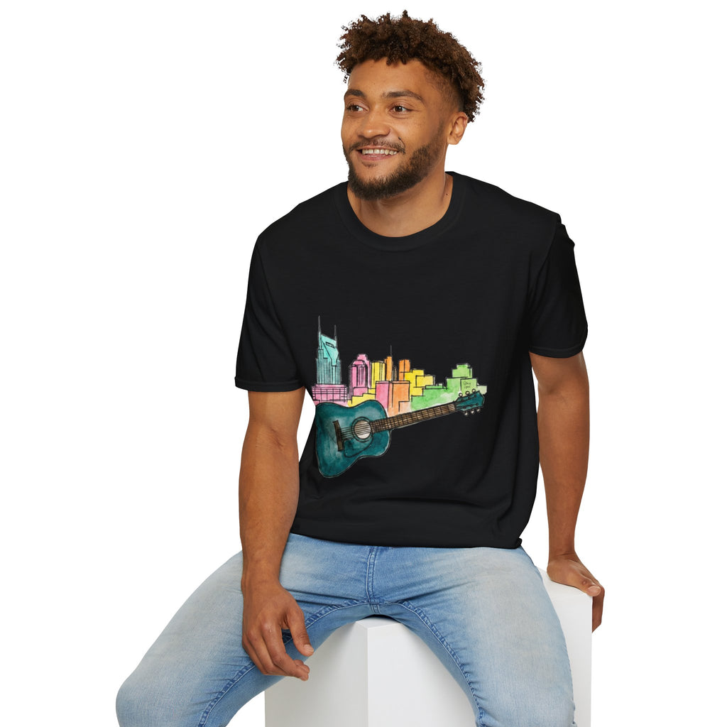 Watercolor MusicCityscape UnisexTee