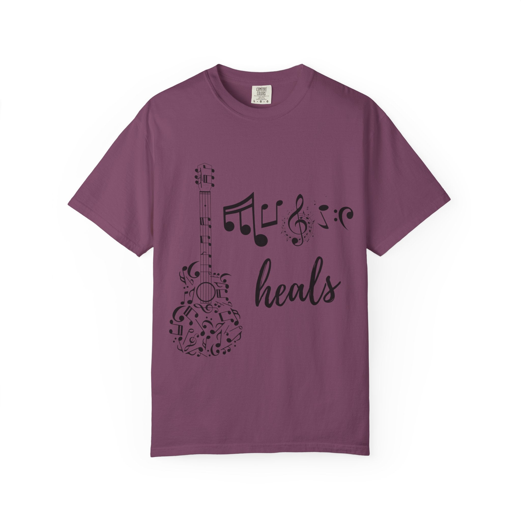 "Music Heals" Graphic Tee - Black