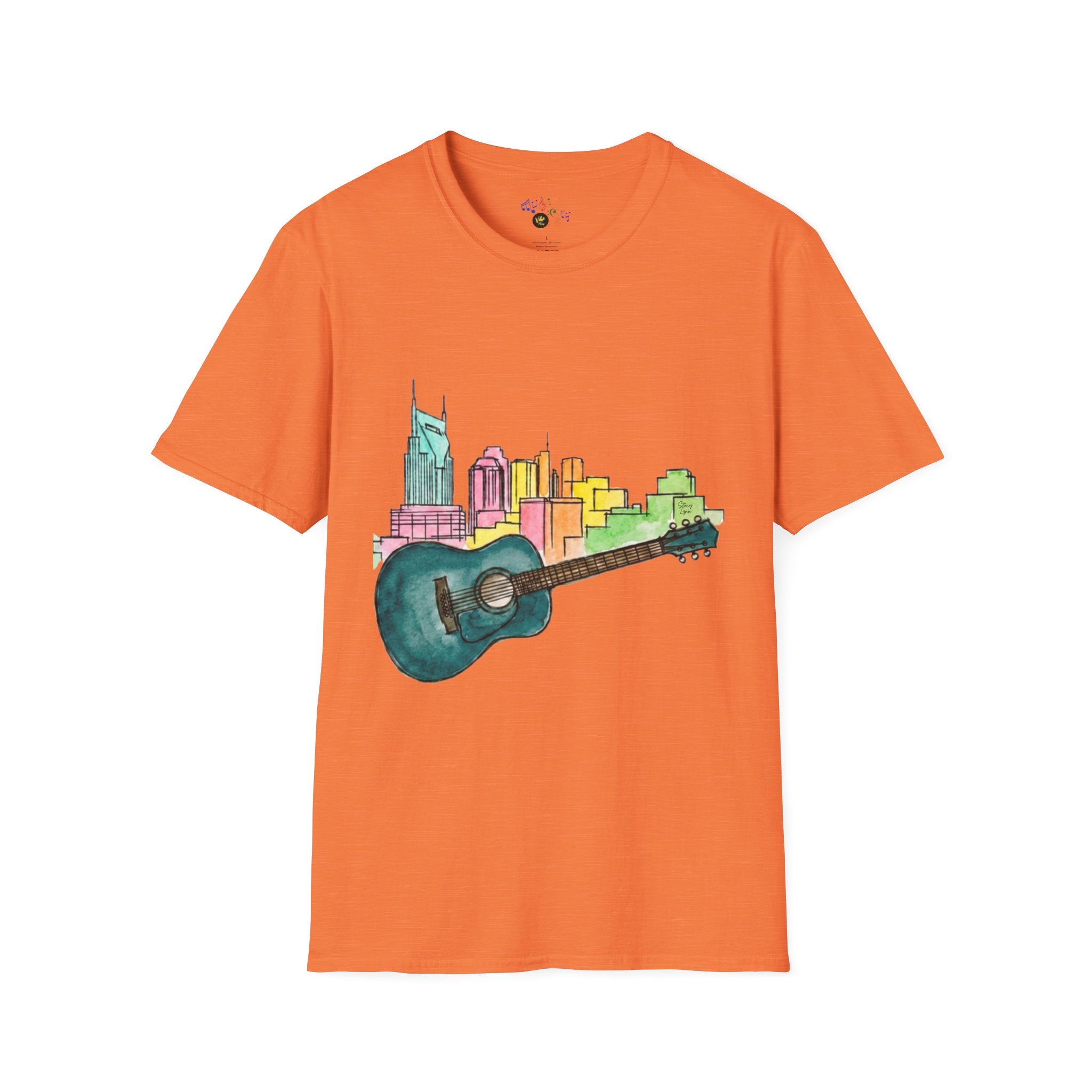 Watercolor MusicCityscape UnisexTee
