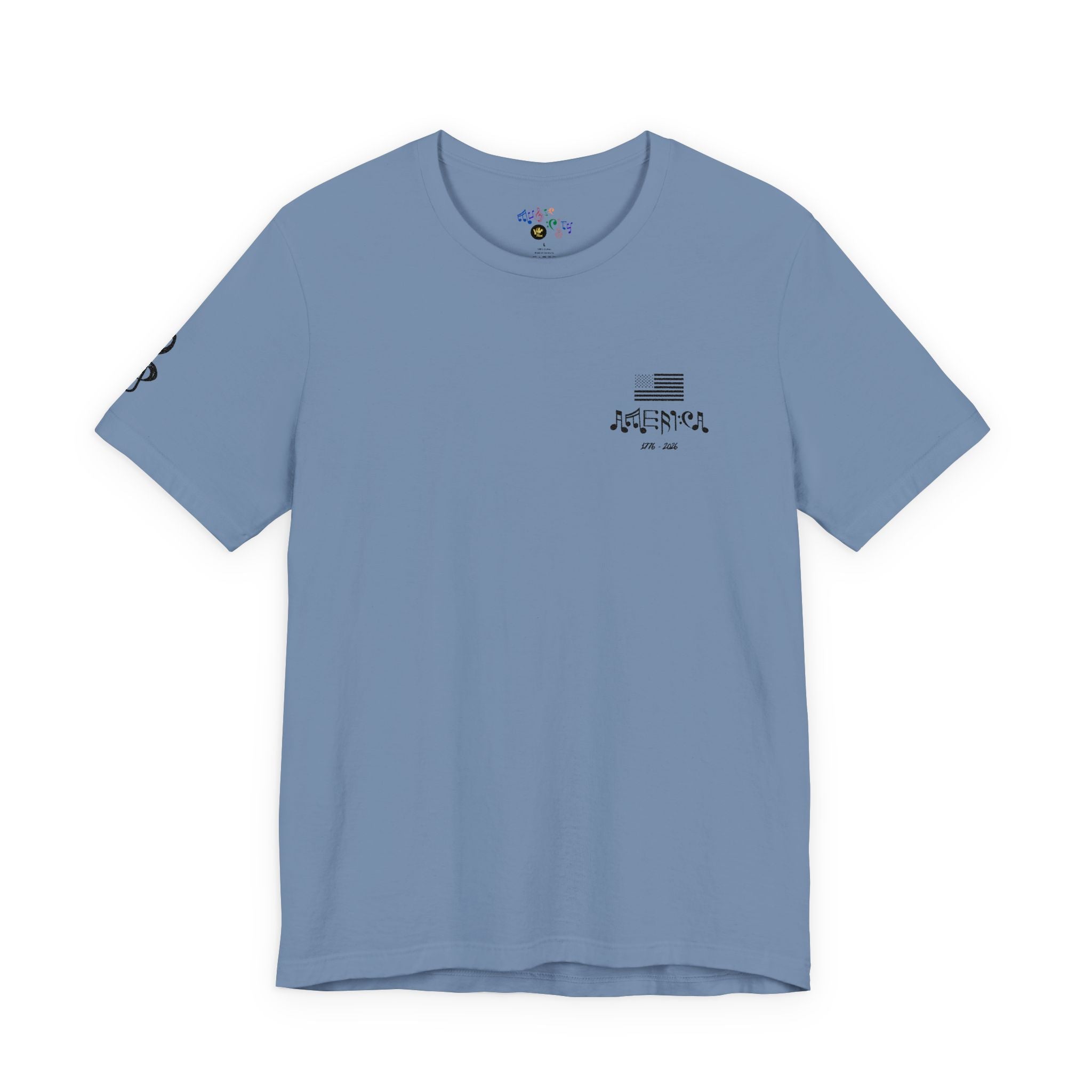   "Stars & Stitch" Embroidered American Flag Tee
