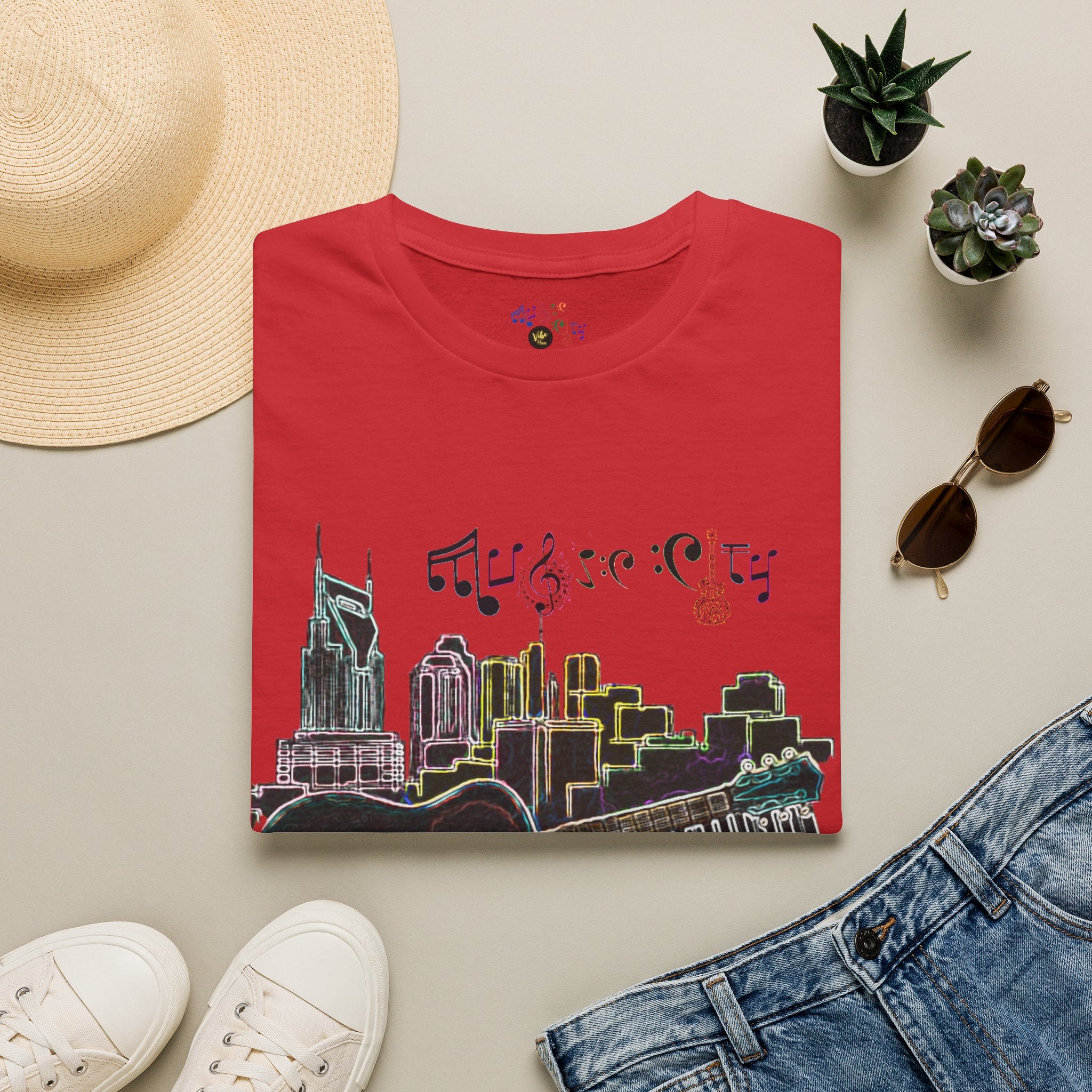 "Music City© Vibe" Unisex Double-Sided Tee