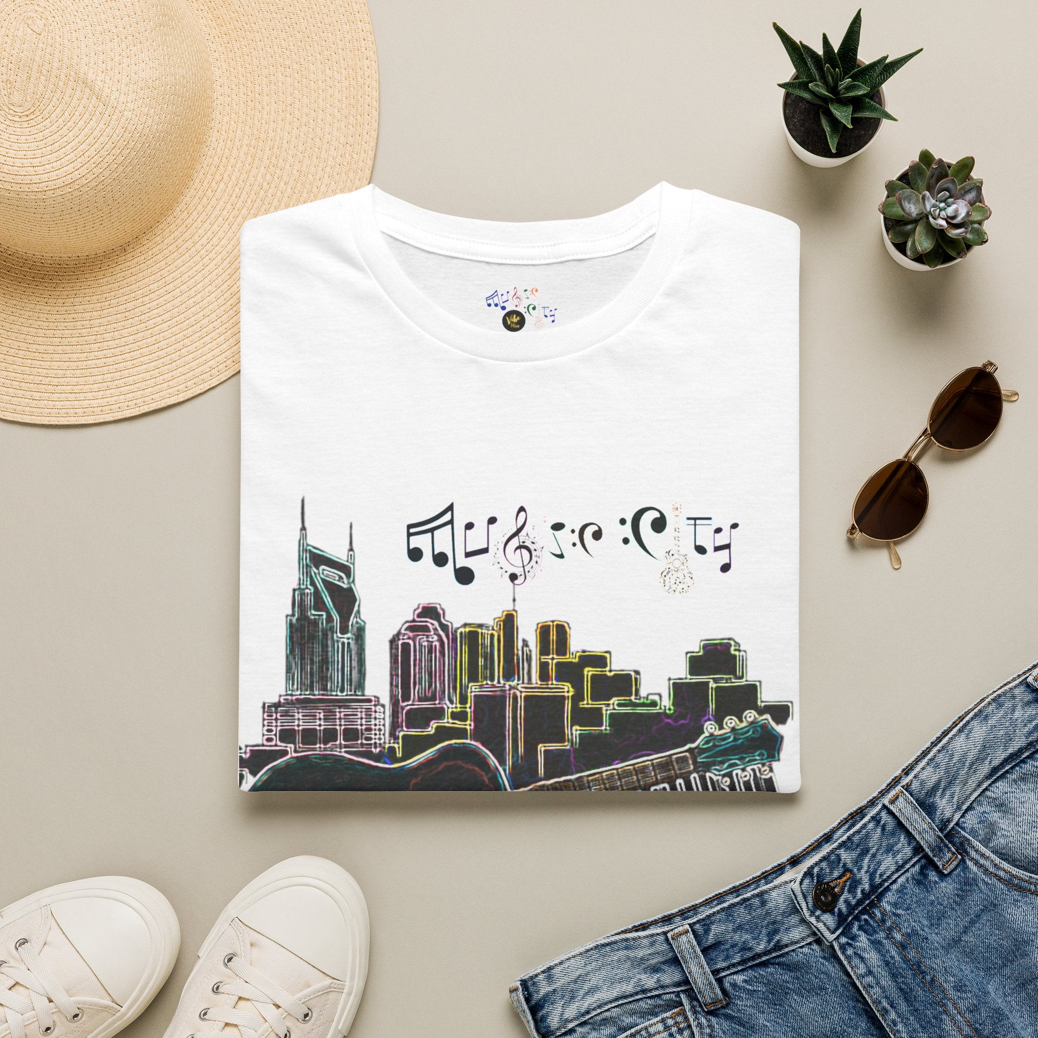 "Music City© Vibe" Unisex Double-Sided Tee