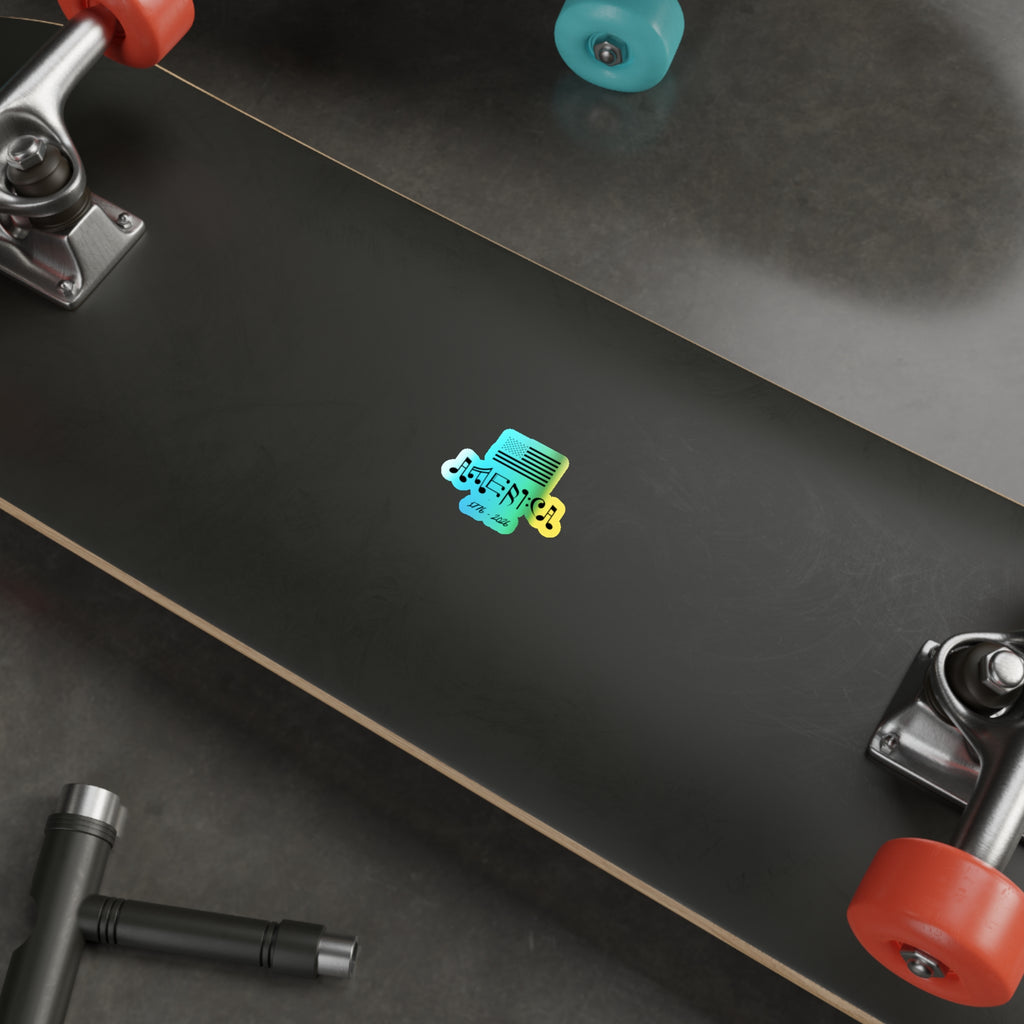 "American Pride & Harmony" Holographic Sticker