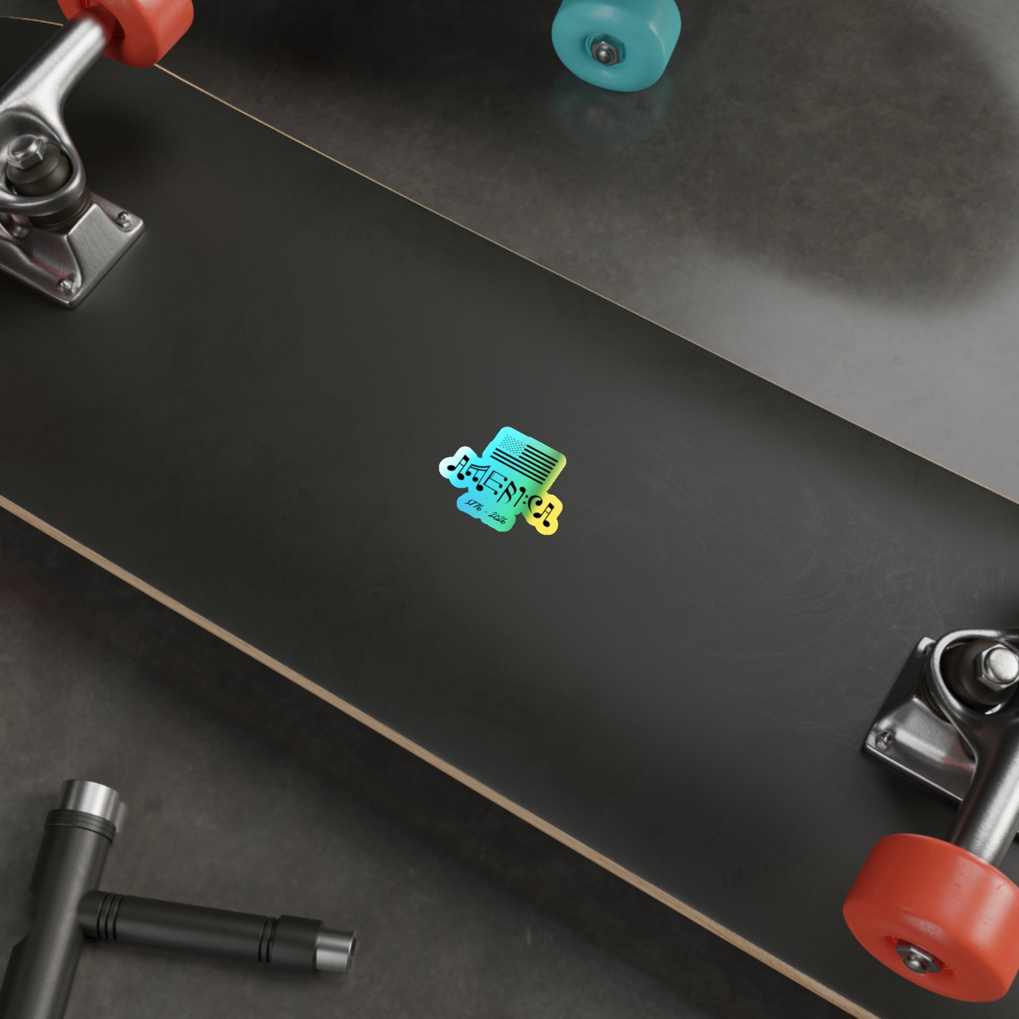 "American Pride & Harmony" Holographic Sticker