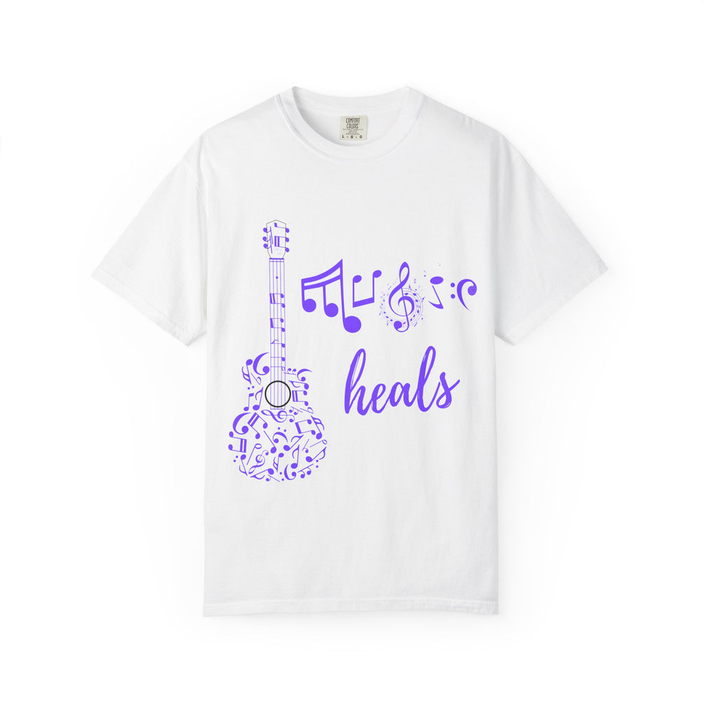 "Music Heals" Graphic Tee - Purple