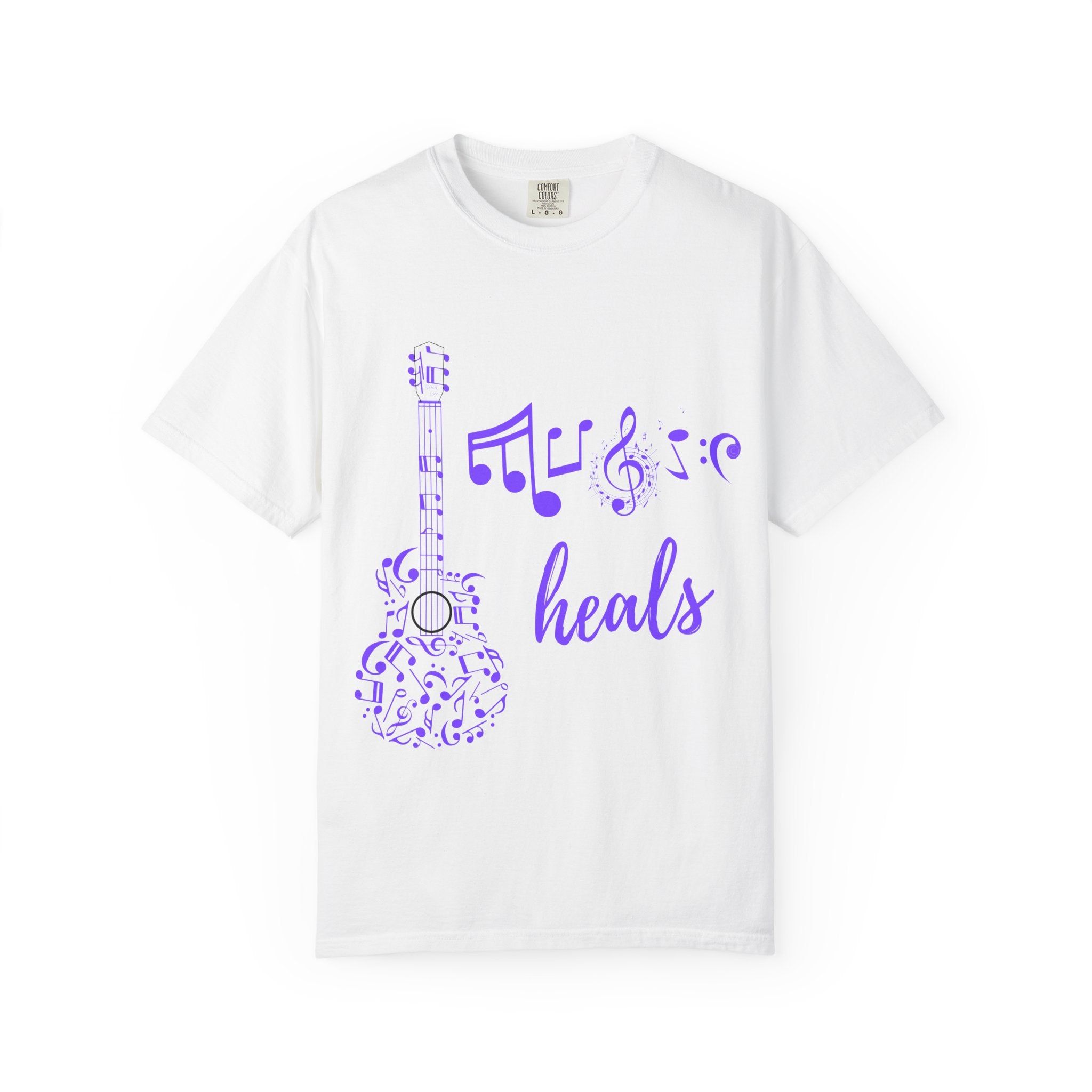 "Music Heals" Graphic Tee - Purple