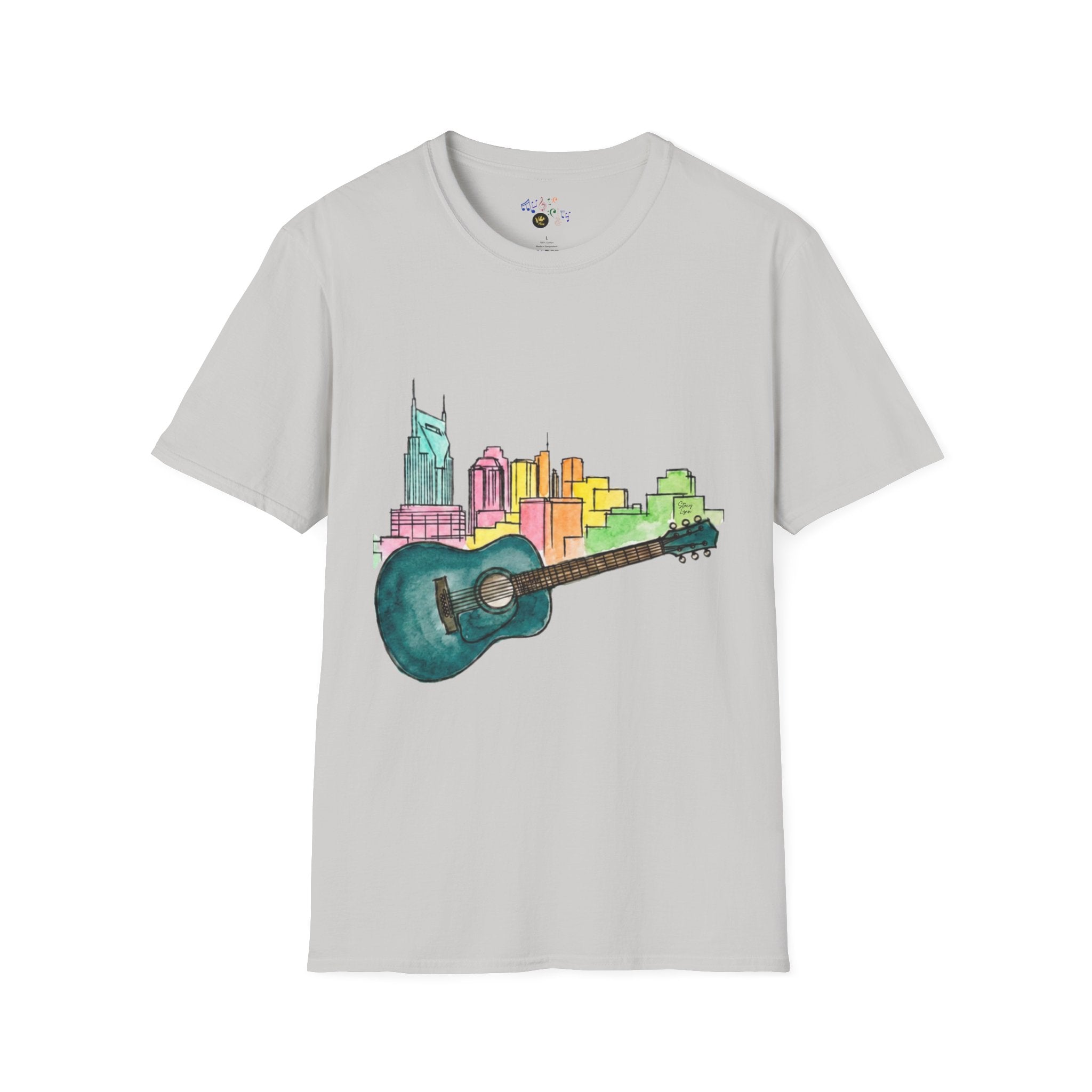Watercolor MusicCityscape UnisexTee