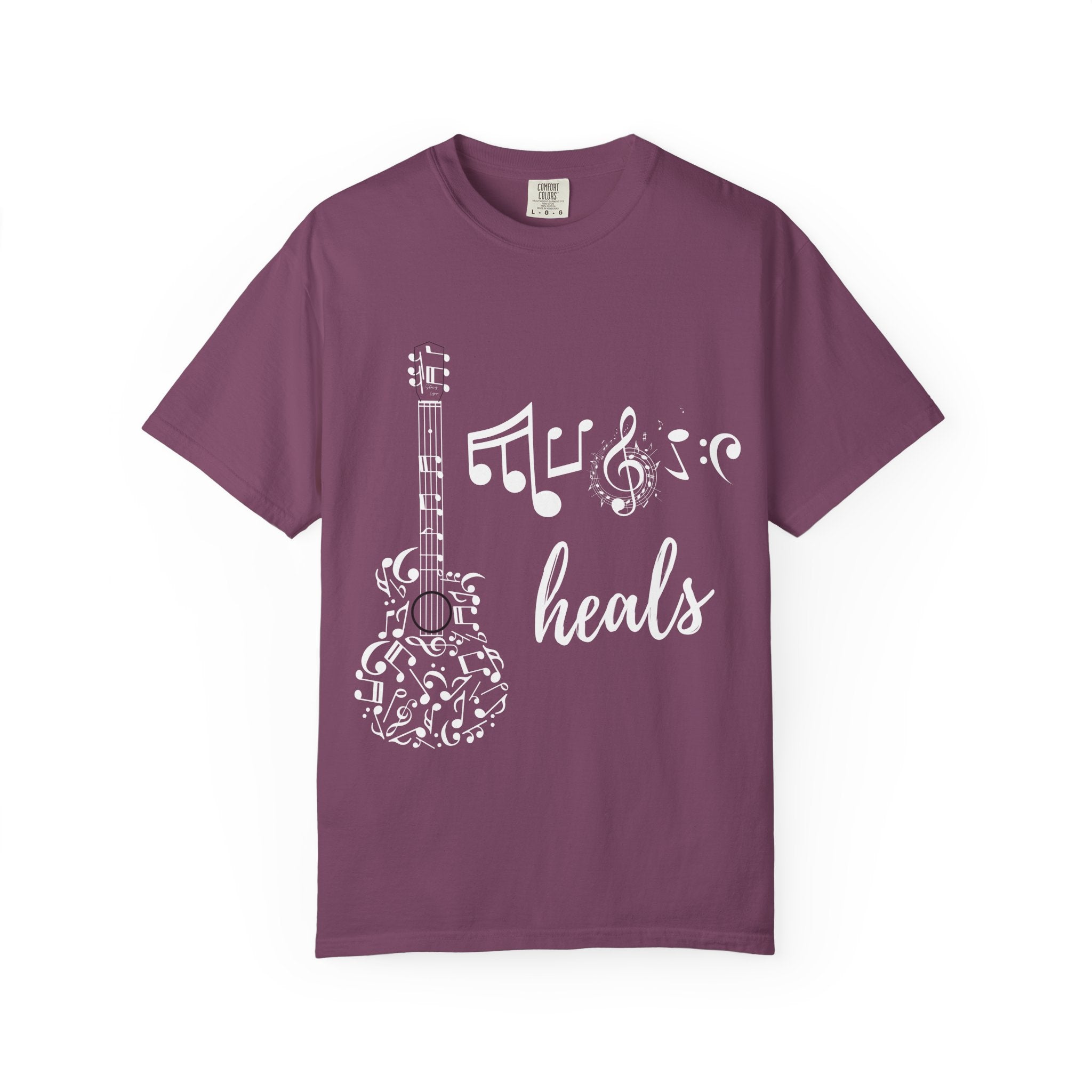 "Music Heals" Graphic Tee - White