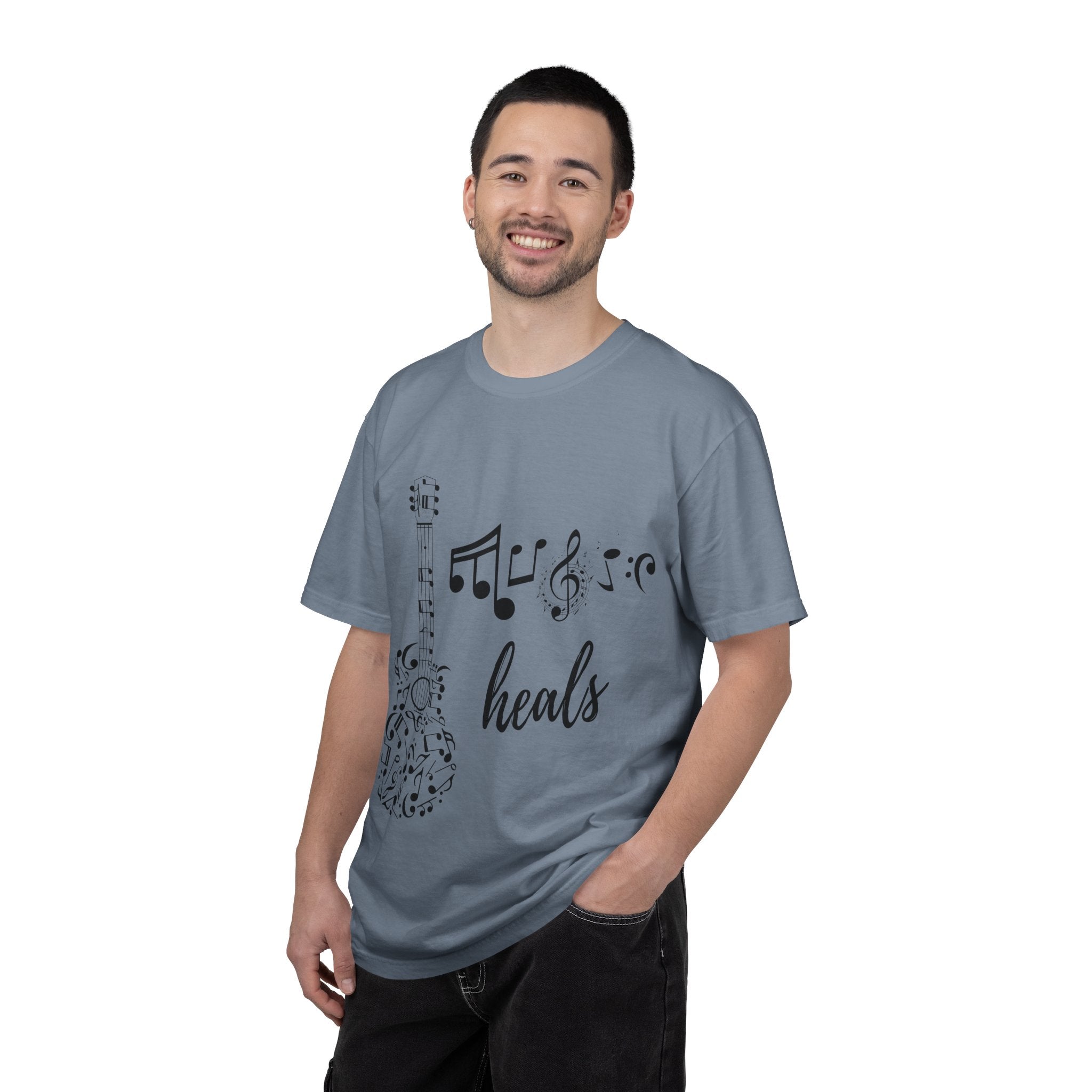 "Music Heals" Graphic Tee - Black