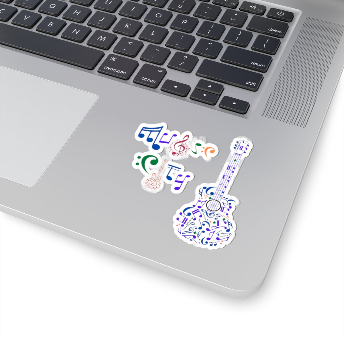 "Music City© Guitar" Kiss-Cut Stickers