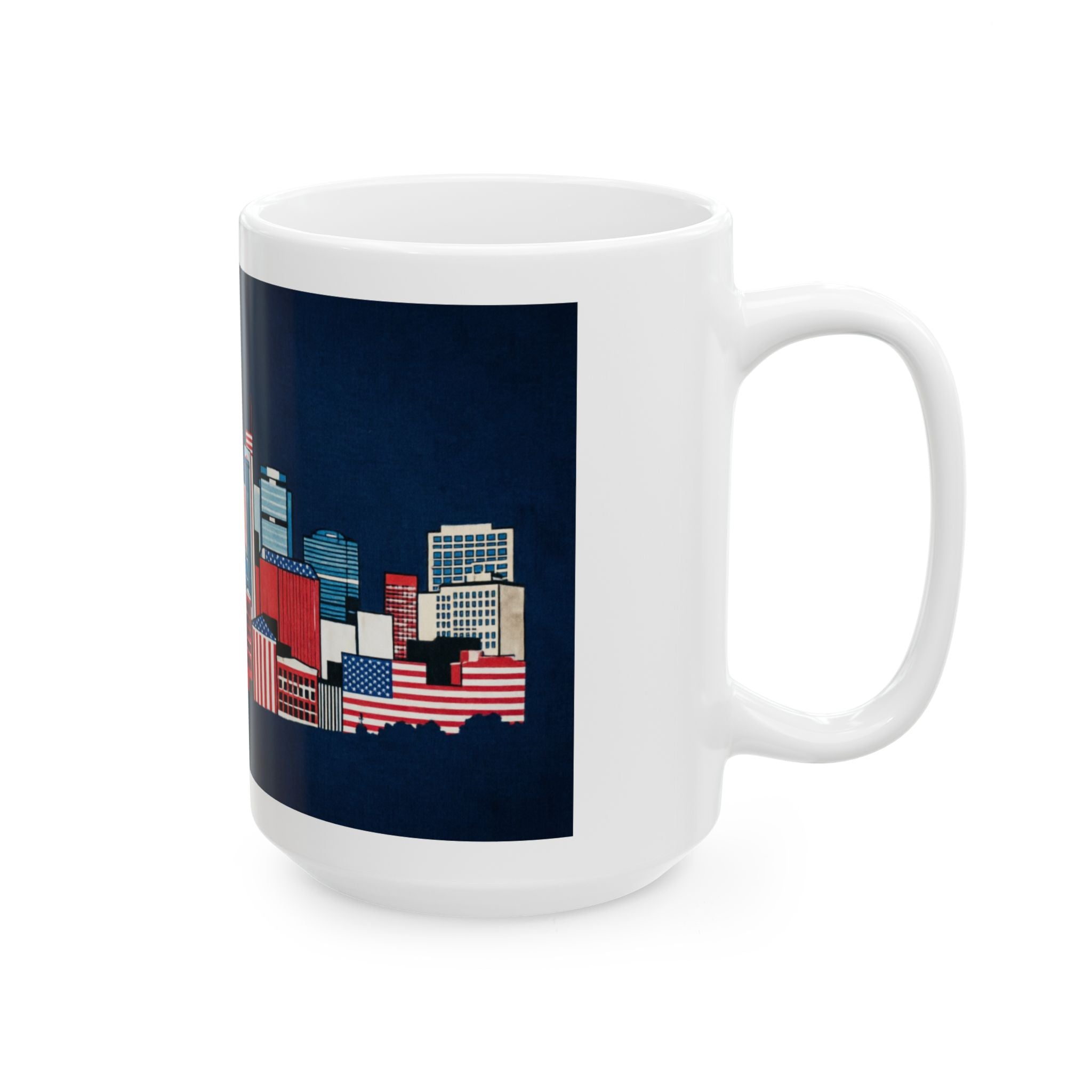 "Music City Patriotic Panorama" Ceramic Coffee Mug