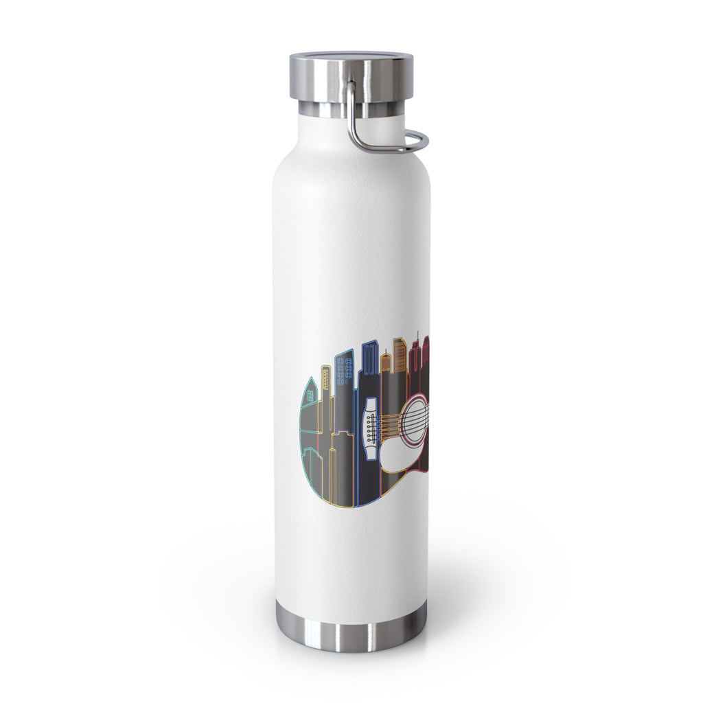 Artistic Music City Skyline Guitar Vacuum-Insulated Bottle