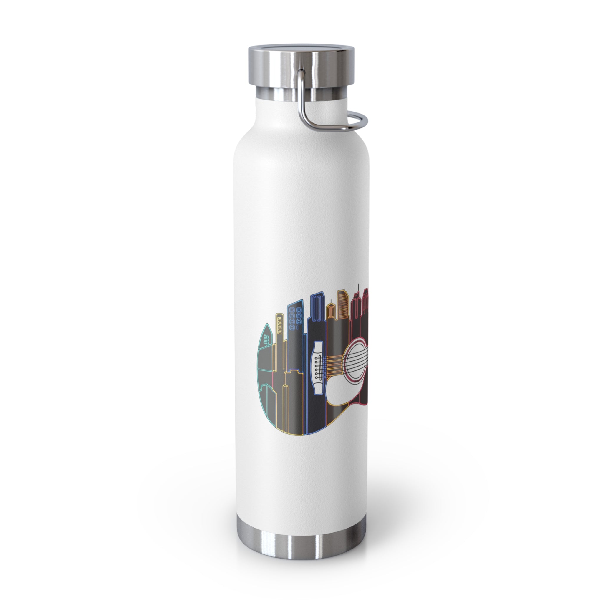 Artistic Music City Skyline Guitar Vacuum-Insulated Bottle