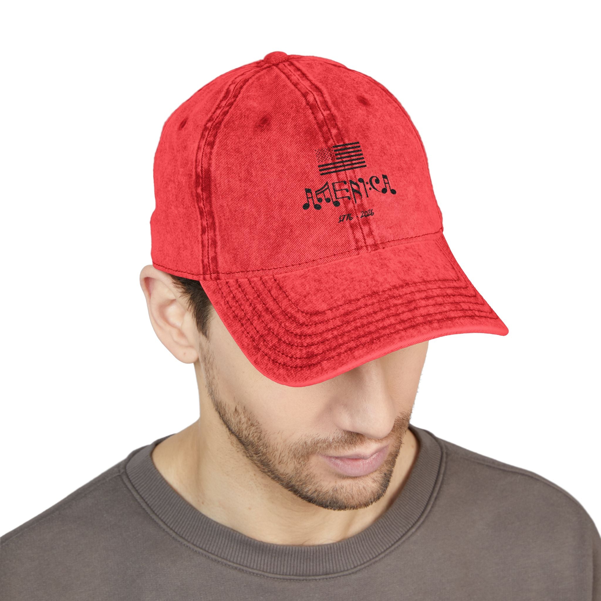 Vintage Embroidered ‘America’ Distressed Cap