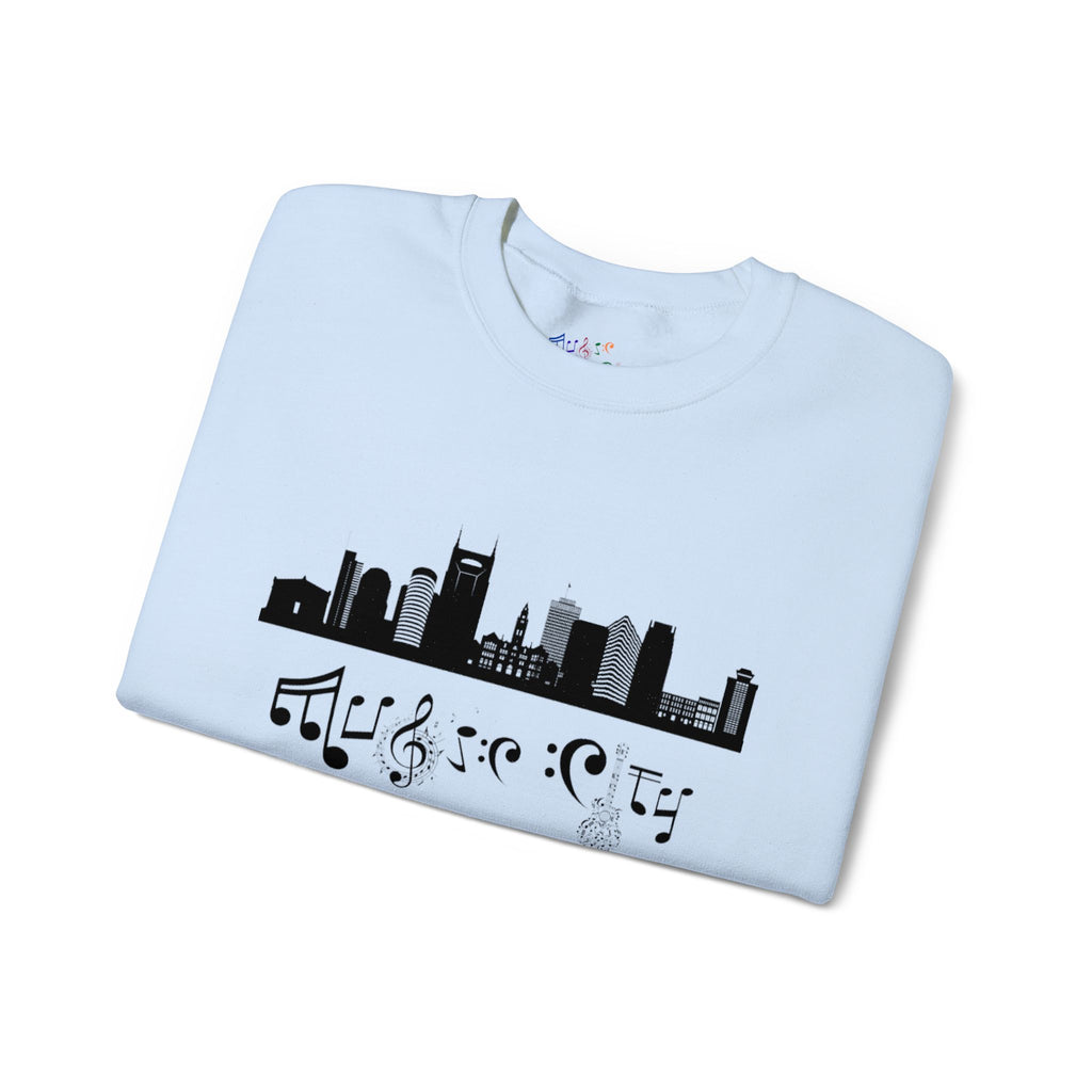 "Music City© Skyline" Embroidered Sweatshirt