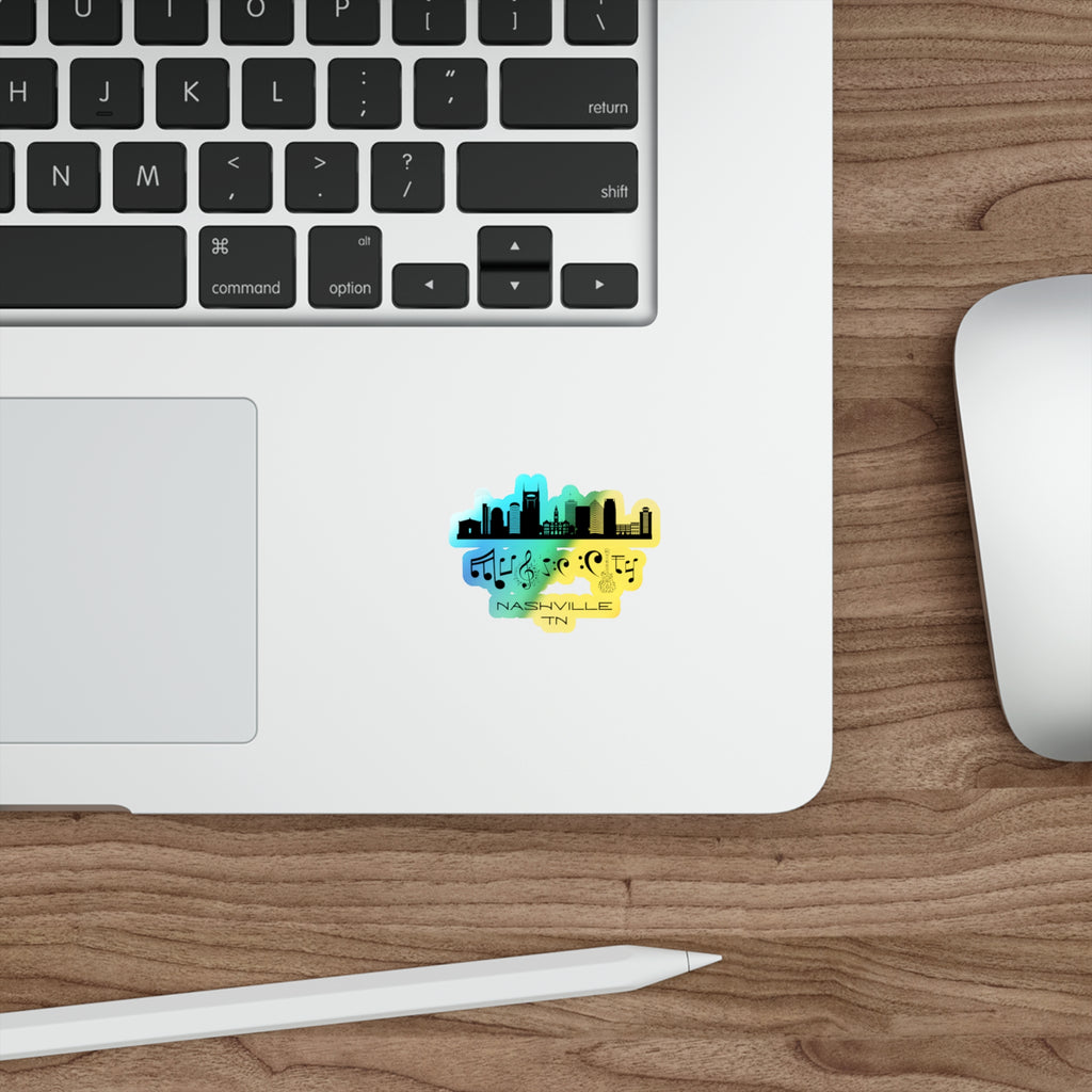 "Music City©" Skyline Holographic Sticker