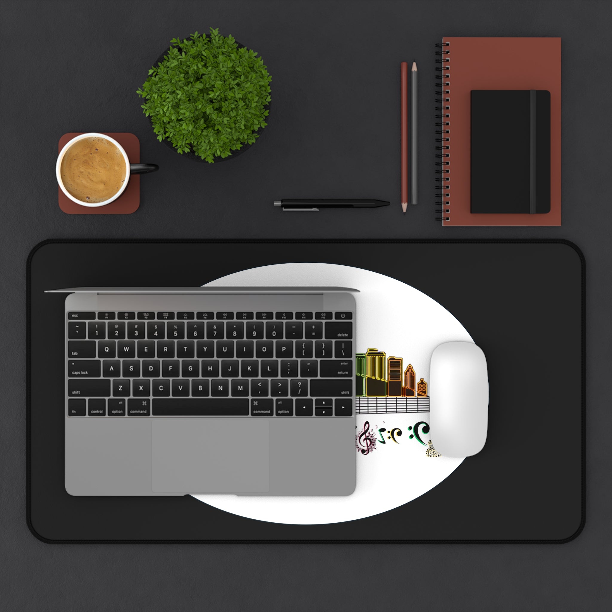 "Music City© " Guitar Skyline Desk Mat