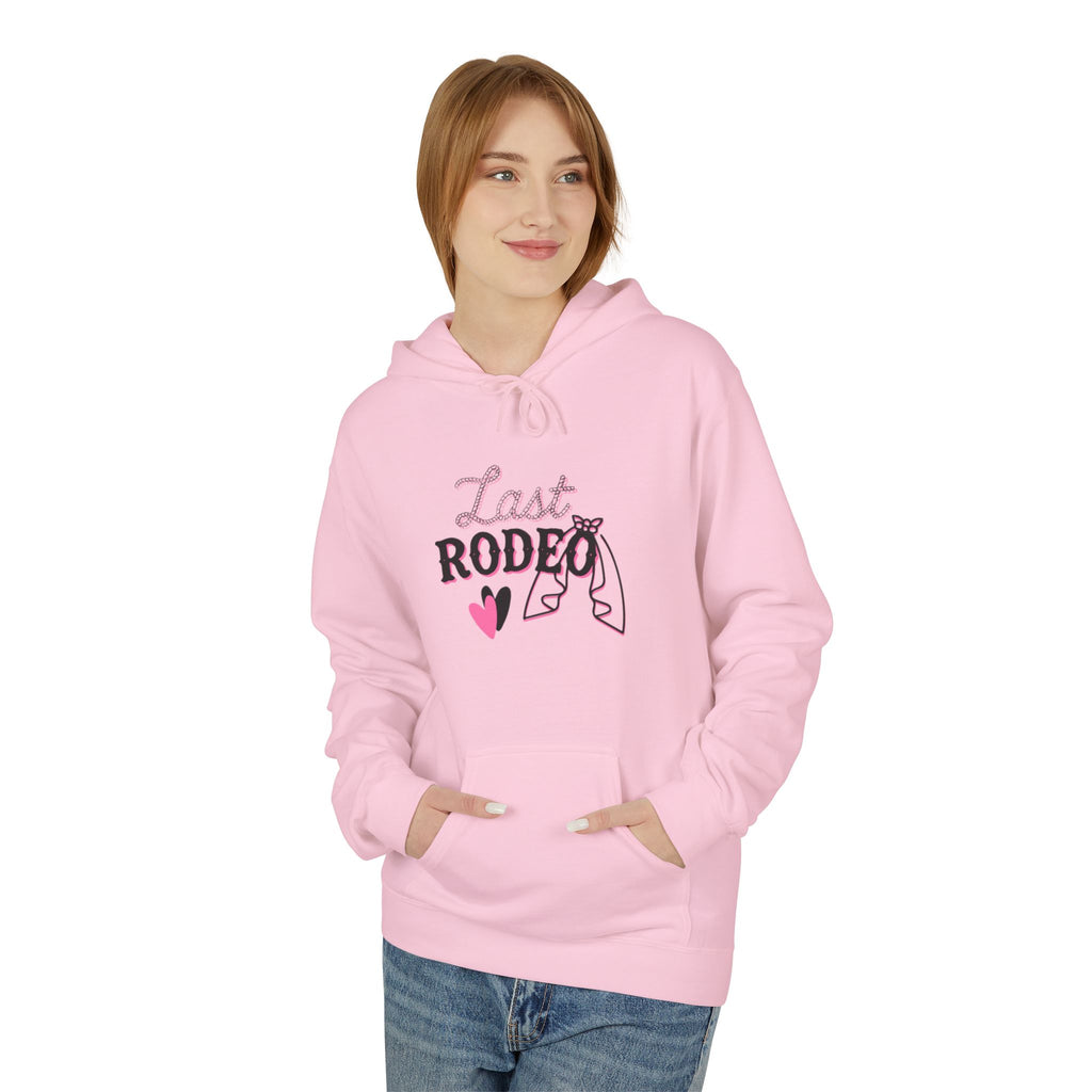 "Last Rodeo" Bride Tribe Hoodie — Bachelorette Party Pullover with Bride Tribe Script