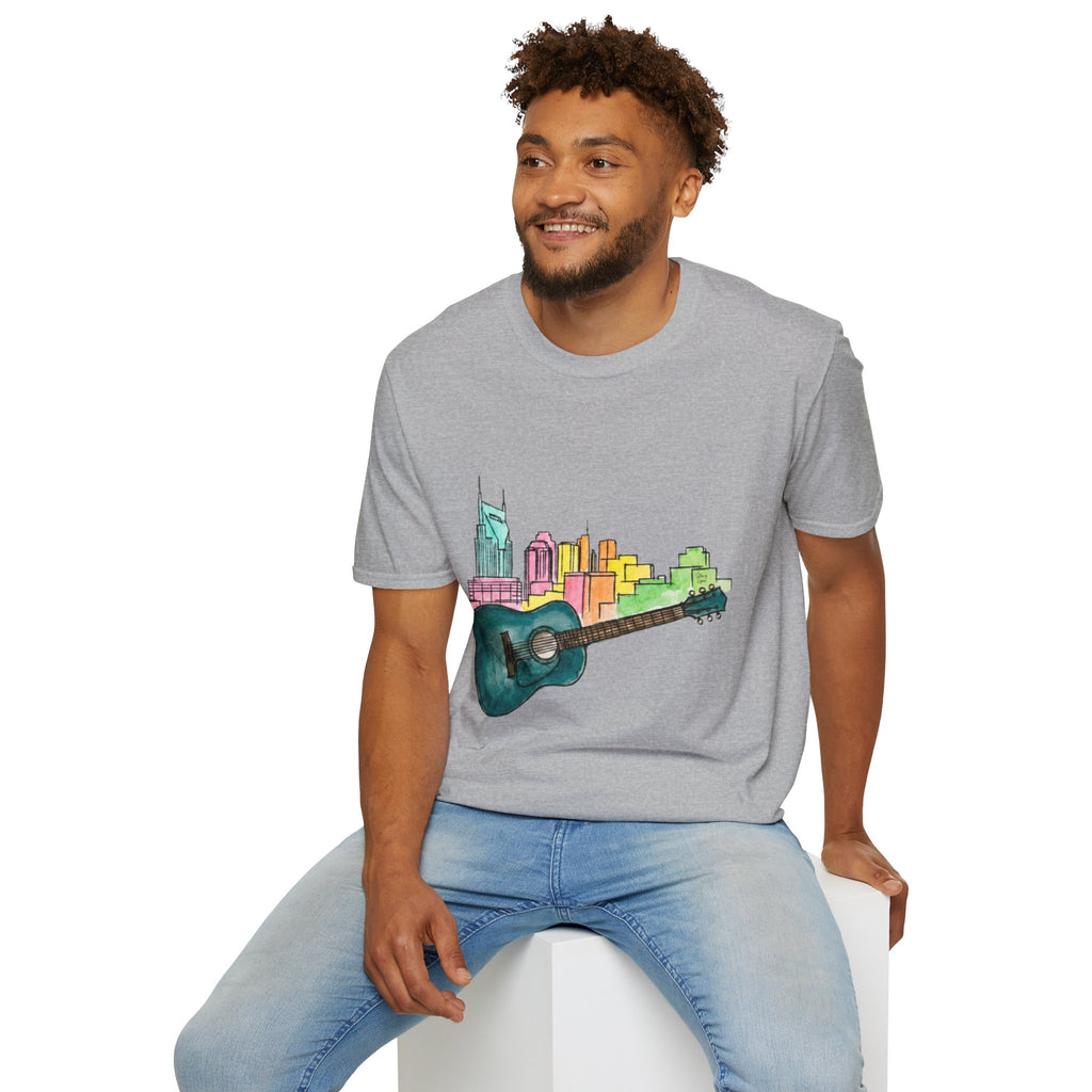 Watercolor MusicCityscape UnisexTee