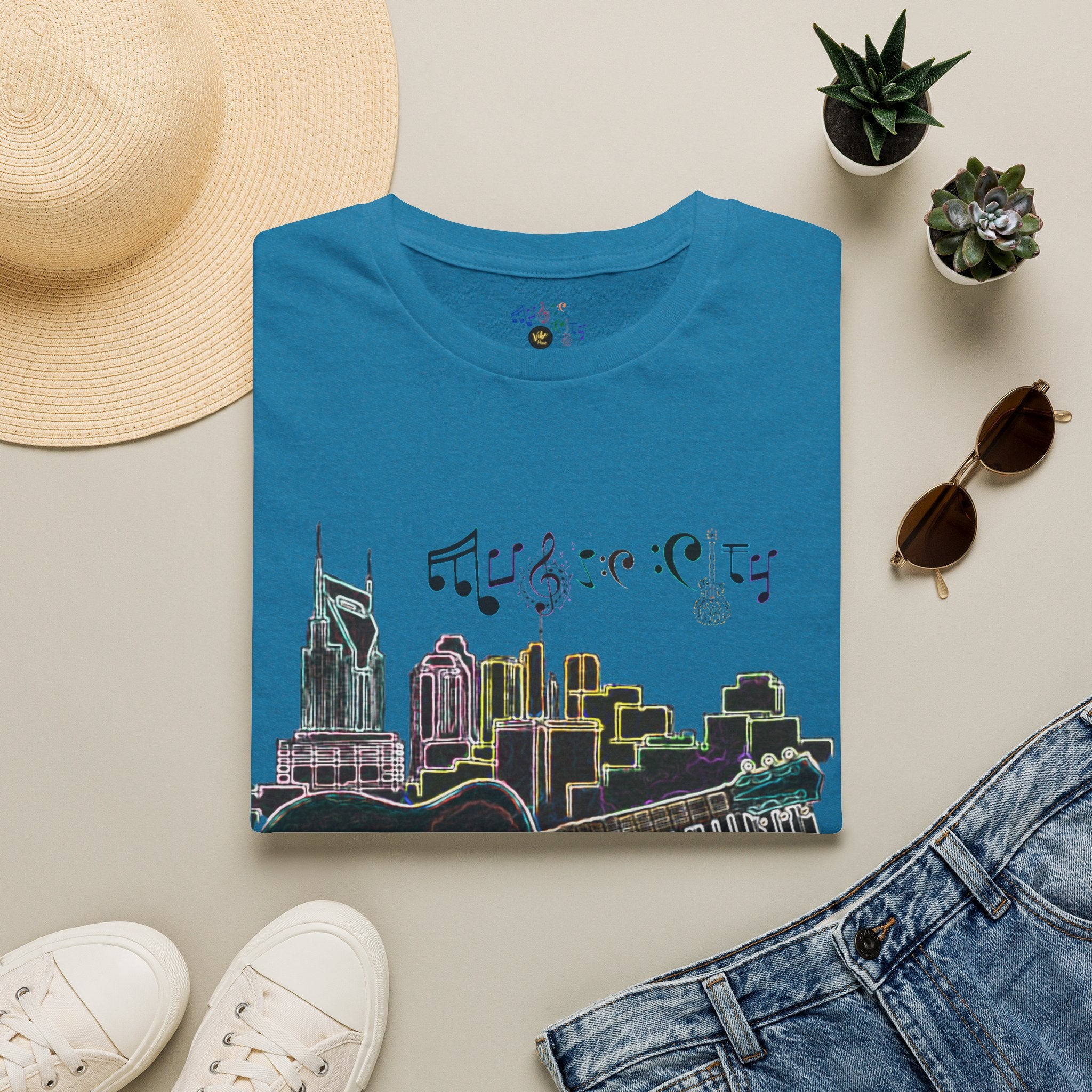 "Music City© Vibe" Unisex Double-Sided Tee