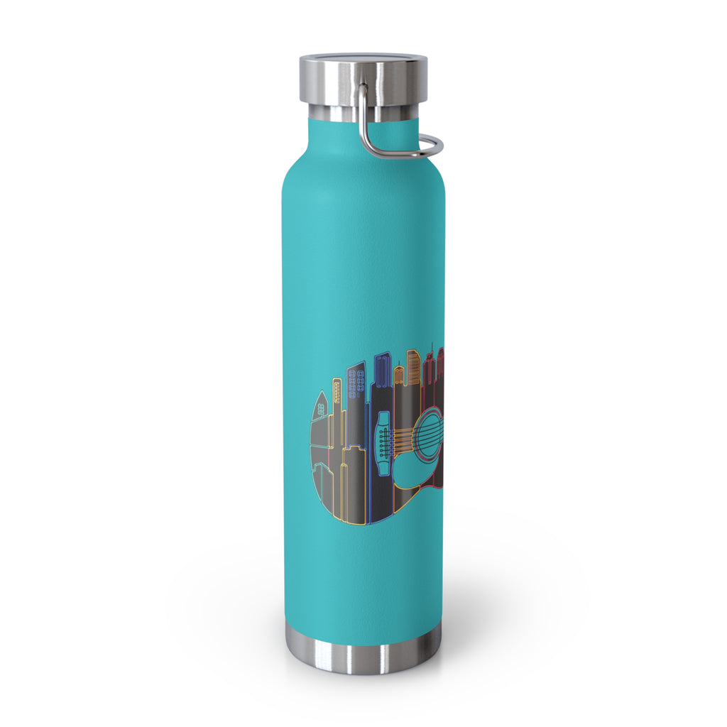 Artistic Music City Skyline Guitar Vacuum-Insulated Bottle