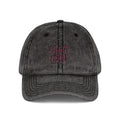 Embroidered "Bride Tribe" Vintage Cap — Washed Grey Baseball Hat