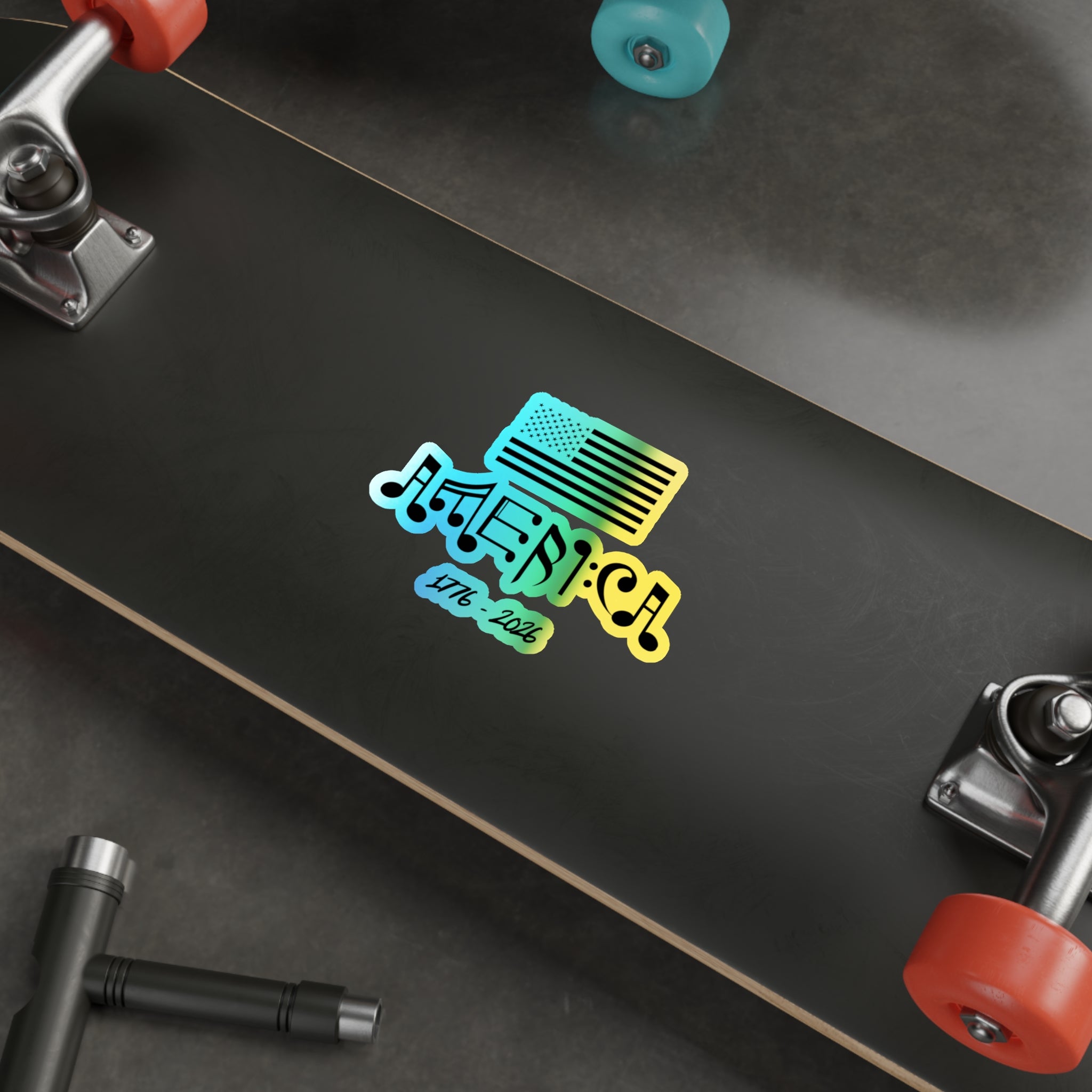 "American Pride & Harmony" Holographic Sticker